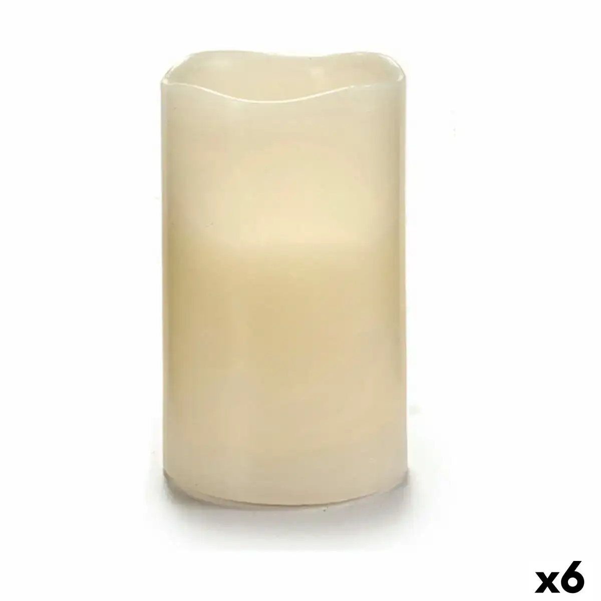 Bougie led creme 7 5 x 12 5 x 7 5 cm 6 unites _1223. DIAYTAR COTE D'IVOIRE - Votre Boutique en Ligne, Votre Identité. Naviguez à travers notre plateforme et choisissez des articles qui expriment qui vous êtes et ce que vous chérissez.