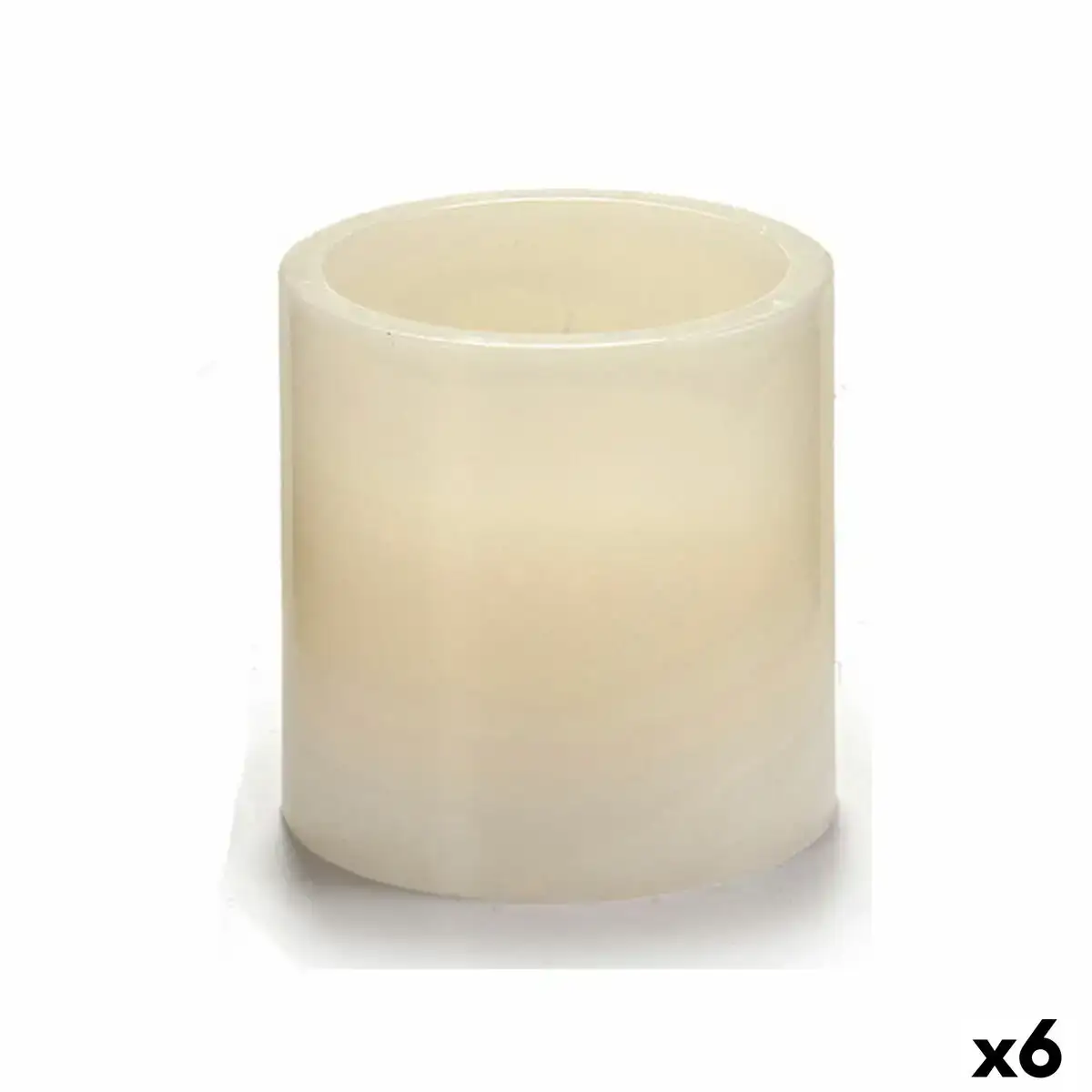 Bougie led creme 7 5 x 7 5 x 7 5 cm 6 unites _1431. Bienvenue chez DIAYTAR COTE D'IVOIRE - Où le Shopping Devient une Aventure. Découvrez notre collection diversifiée et explorez des produits qui reflètent la diversité du Côte d'Ivoire.