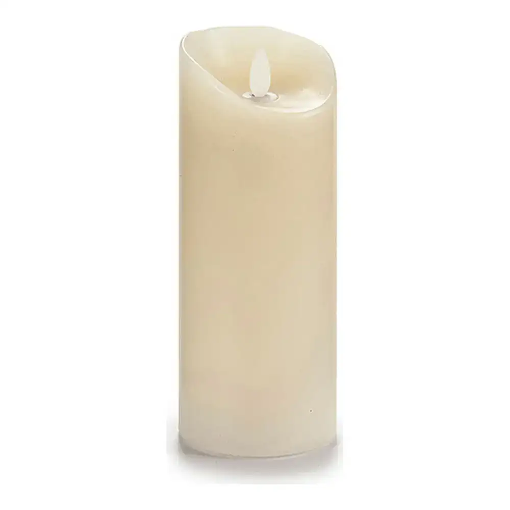 Bougie led creme plastique cire 10 x 21 5 x 10 cm_8312. DIAYTAR COTE D'IVOIRE - Là où Chaque Produit est une Trouvaille Unique. Découvrez notre boutique en ligne et trouvez des articles qui vous distinguent par leur originalité.
