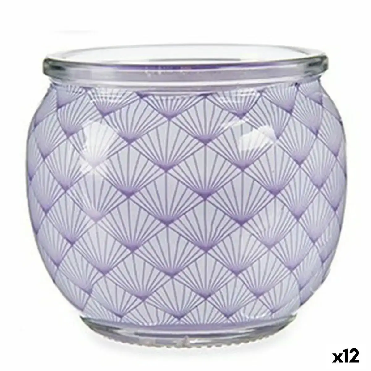 Bougie parfumee lavande 7 5 x 6 3 x 7 5 cm 12 unites _8037. DIAYTAR COTE D'IVOIRE - Où Chaque Produit est une Promesse de Qualité. Explorez notre boutique en ligne et choisissez des produits qui répondent à vos exigences élevées.