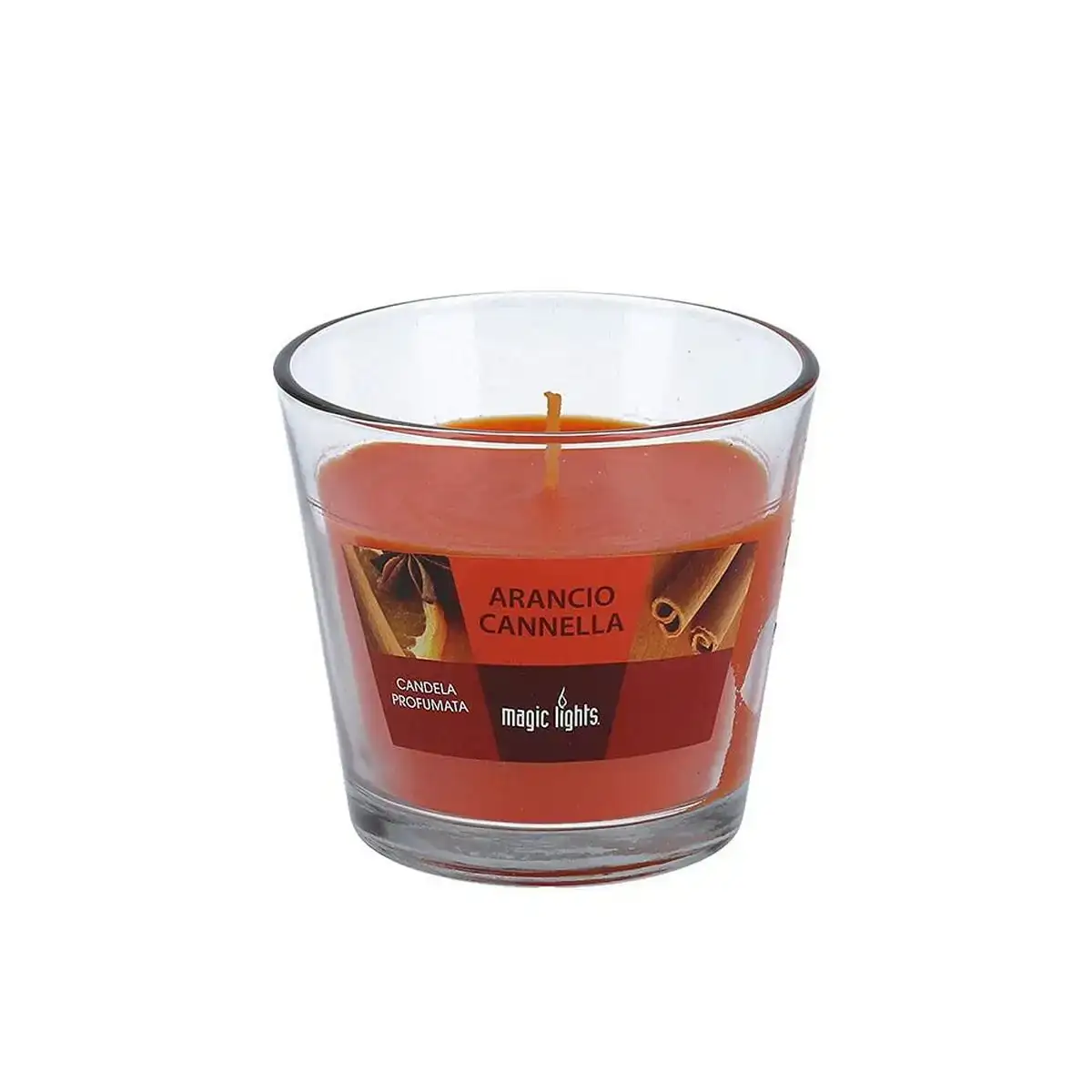 Bougie parfumee magic lights orange canelle 150 g_7455. DIAYTAR COTE D'IVOIRE - Où l'Élégance Rencontré l'Accessibilité. Parcourez notre catalogue et trouvez des produits qui apportent une touche de sophistication à votre vie quotidienne sans compromettre votre budget.