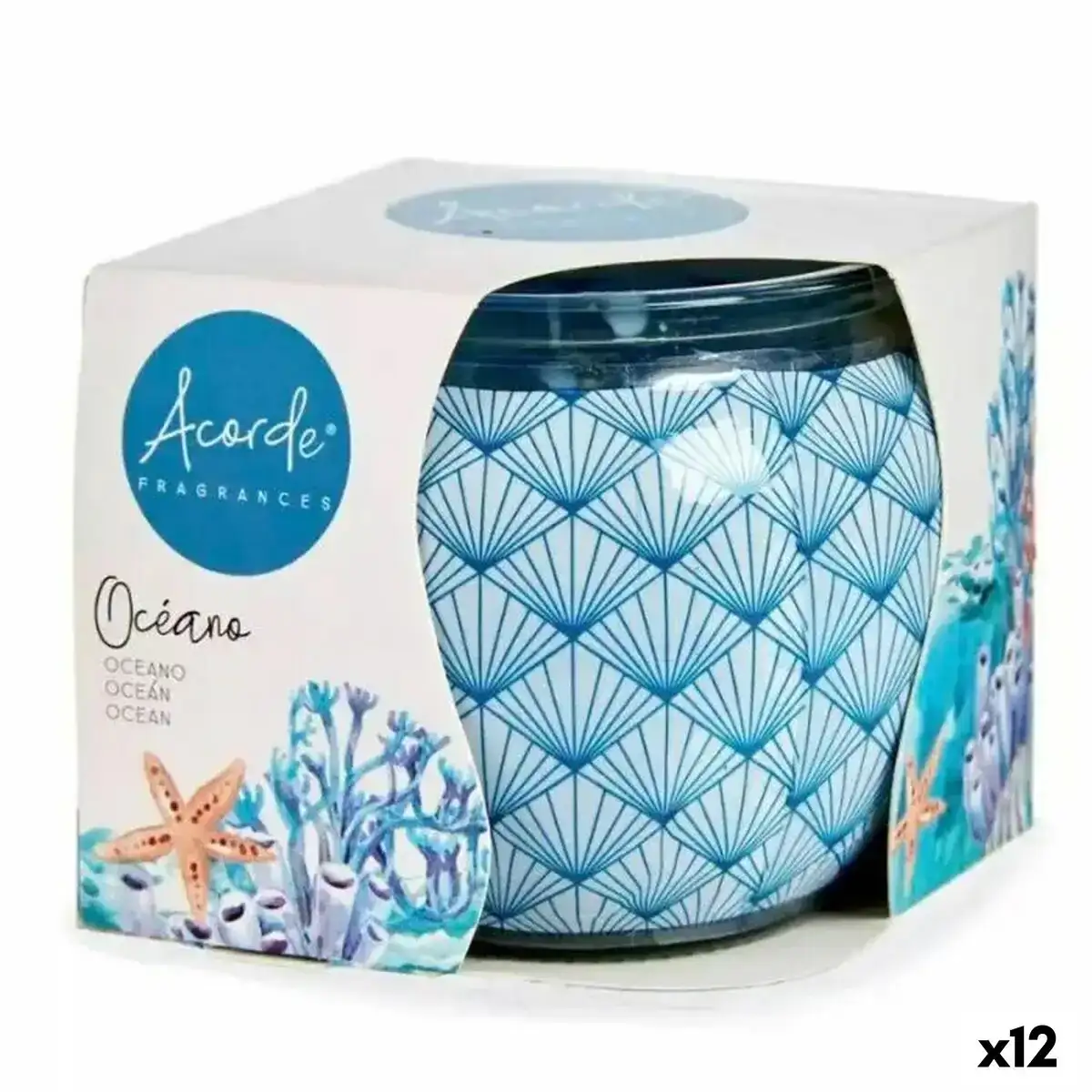 Bougie parfumee ocean 7 5 x 6 3 x 7 5 cm 12 unites _1752. DIAYTAR COTE D'IVOIRE - Où Votre Shopping Prend Vie. Explorez notre boutique en ligne pour trouver des articles qui vous ressemblent et qui ajoutent de l'éclat à votre quotidien.