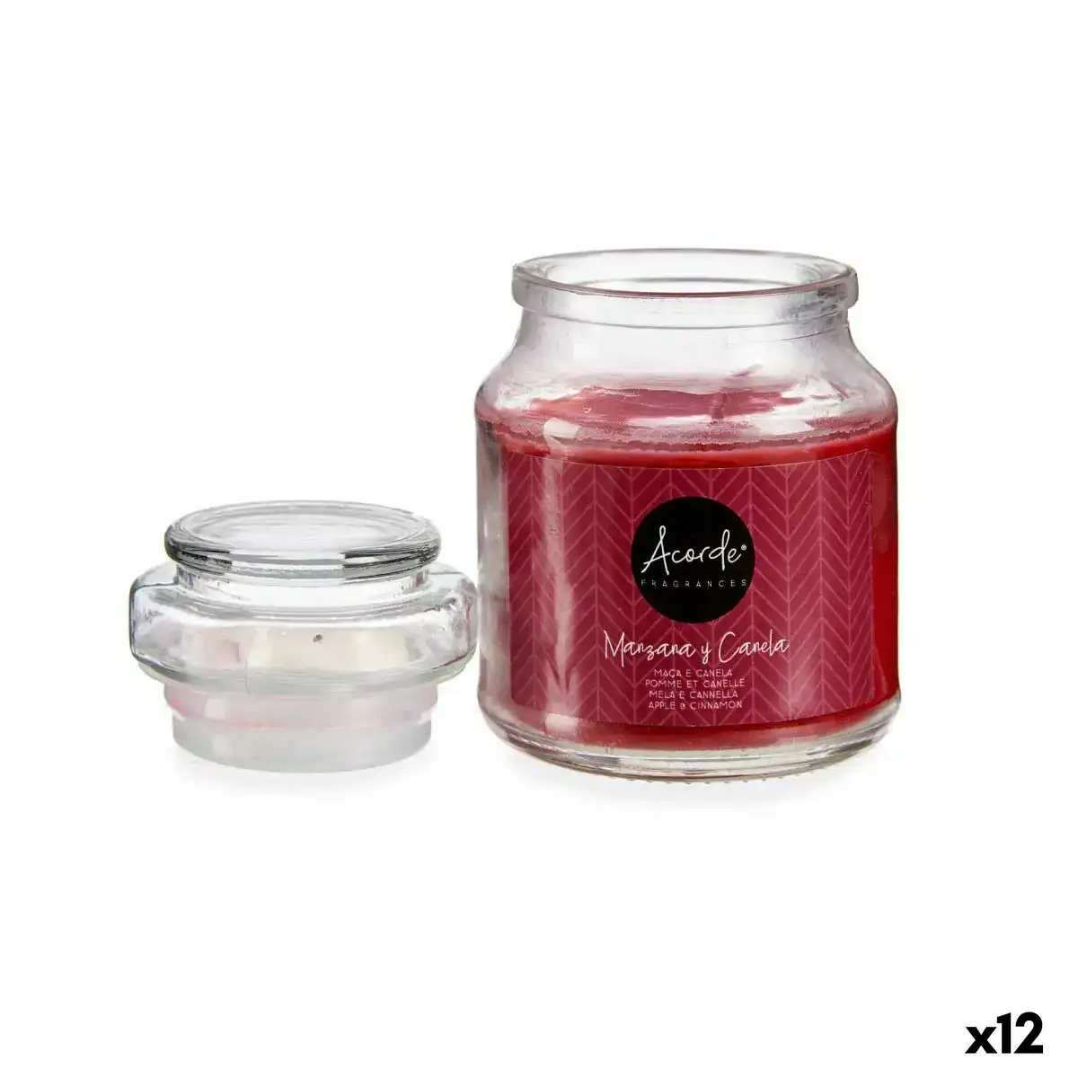 Bougie parfumee pomme canelle 7 x 10 x 7 cm 12 unites _3569. DIAYTAR COTE D'IVOIRE - Là où Chaque Achat a du Sens. Explorez notre gamme et choisissez des produits qui racontent une histoire, du traditionnel au contemporain.
