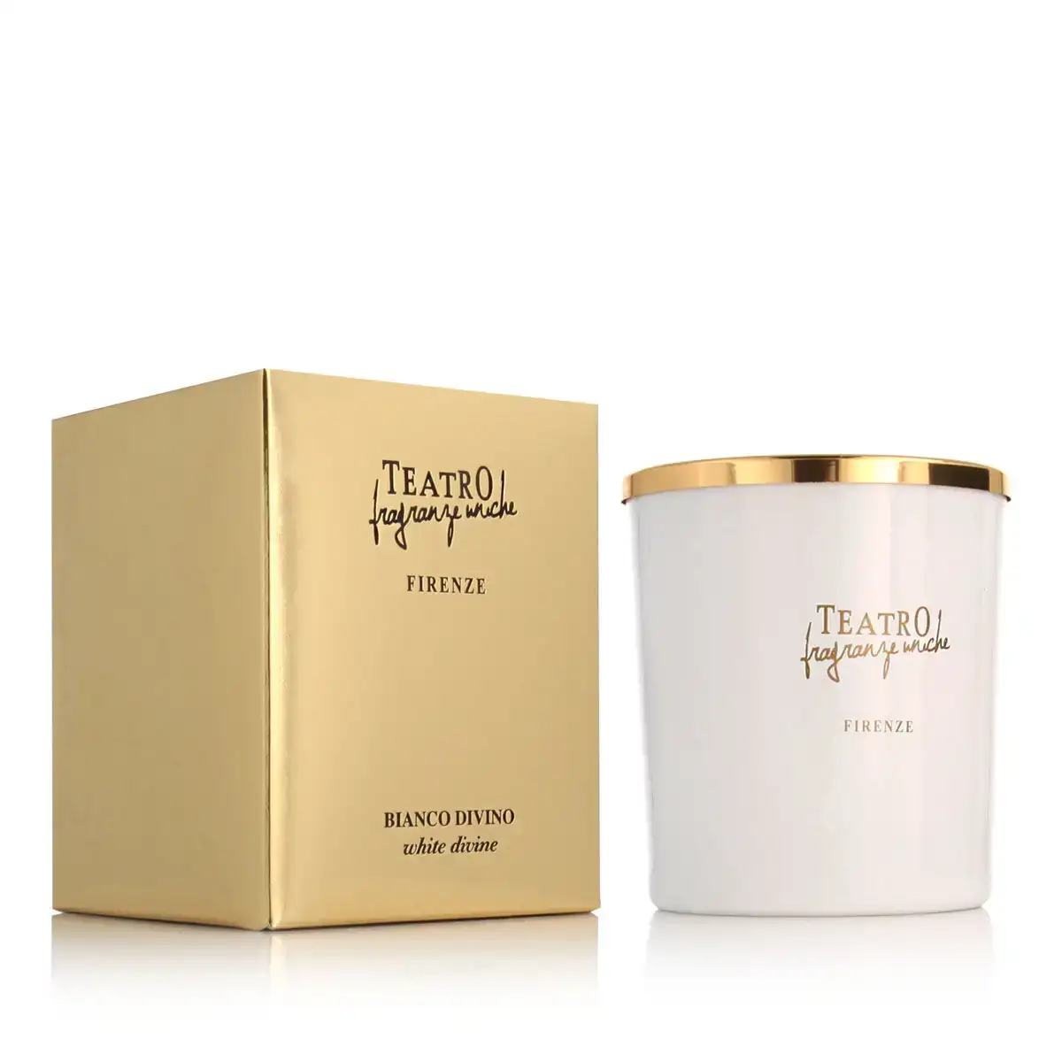 Bougie parfumee teatro fragranze white divine 180 g _2411. Bienvenue chez DIAYTAR COTE D'IVOIRE - Où Chaque Objet a sa Propre Histoire. Découvrez notre sélection soigneusement choisie et choisissez des produits qui racontent le patrimoine sénégalais.