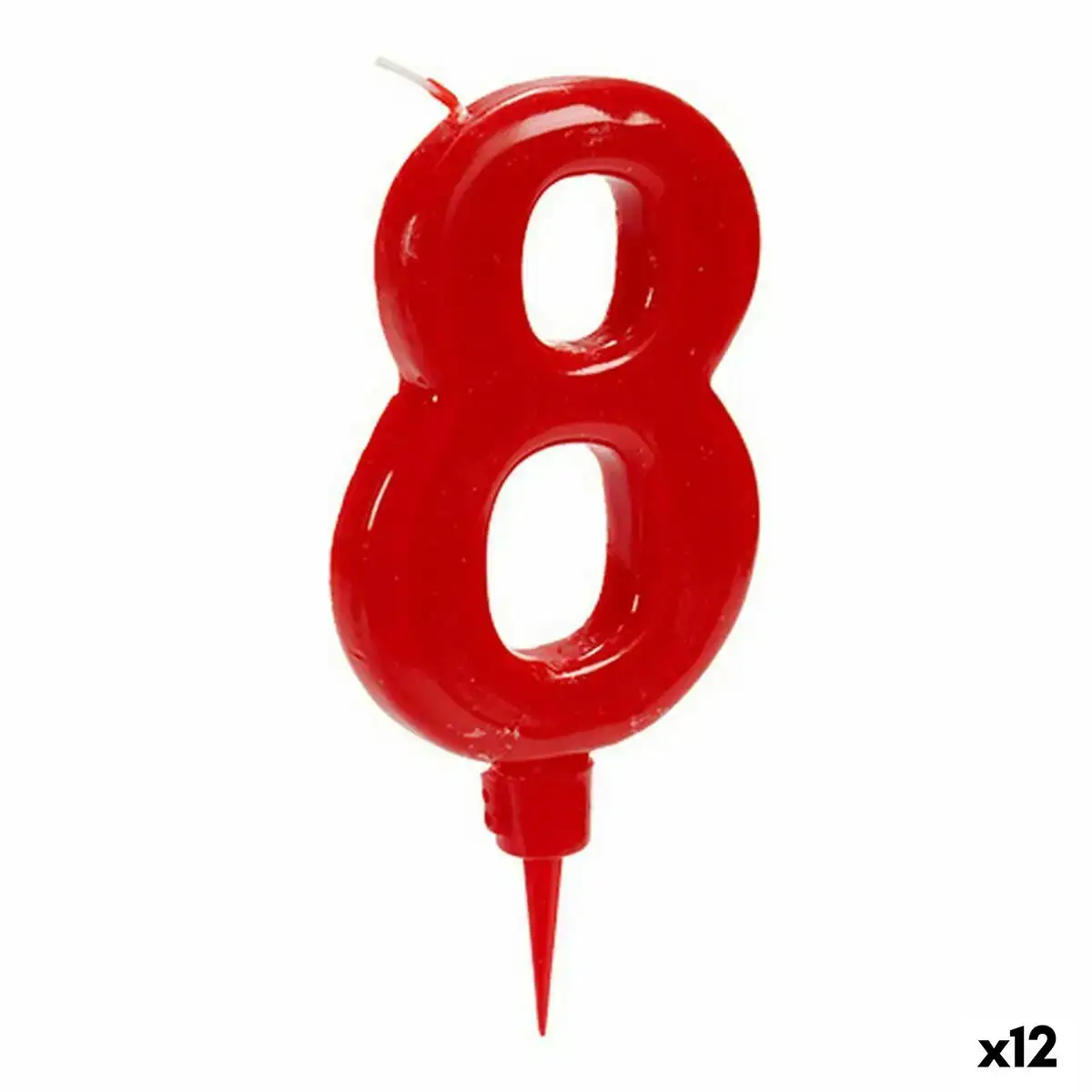 Bougie rouge anniversaire numero 8 12 unites _4483. Bienvenue sur DIAYTAR COTE D'IVOIRE - Où Chaque Détail compte. Plongez dans notre univers et choisissez des produits qui ajoutent de l'éclat et de la joie à votre quotidien.