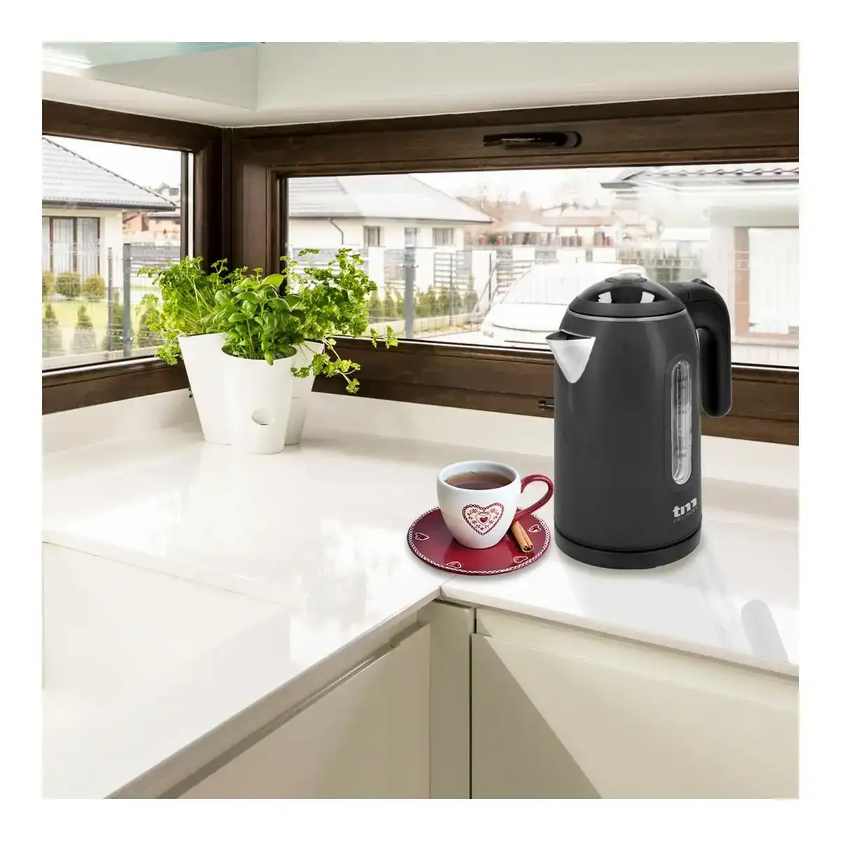 Bouilloire electrique avec voyant led tm electron acier inoxydable graphite_5817. Entrez dans le Monde de DIAYTAR COTE D'IVOIRE - Où Chaque Article Raconte une Histoire Unique. Explorez notre boutique en ligne pour dénicher des trésors qui incarnent l'âme du Côte d'Ivoire.