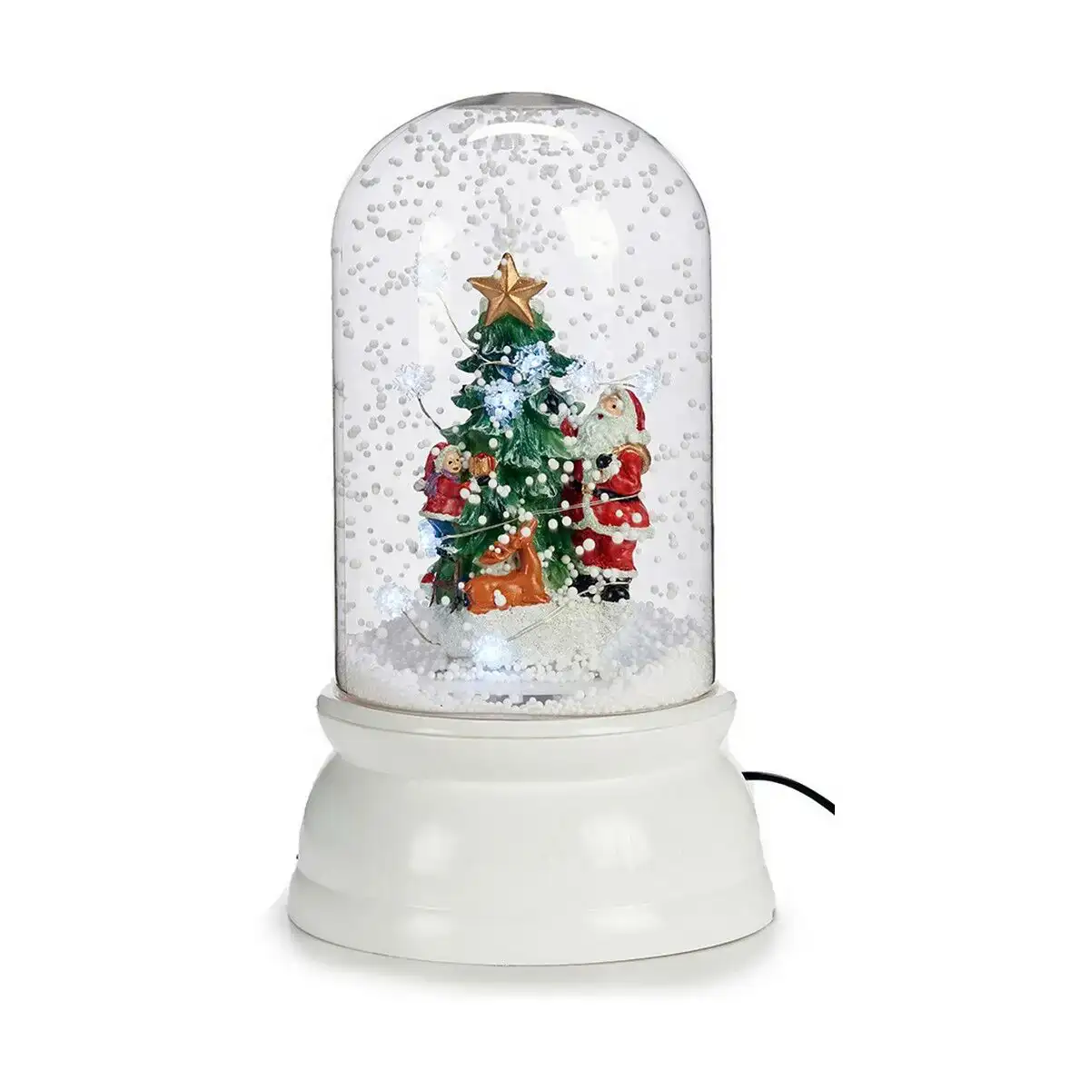 Boule de neige sapin de noel blanc plastique 18 x 30 x 18 cm_9144. Entrez dans l'Univers de DIAYTAR COTE D'IVOIRE - Où l'Élégance Rencontre la Tradition. Explorez notre gamme variée et trouvez des articles qui ajoutent une touche de sophistication à votre vie.