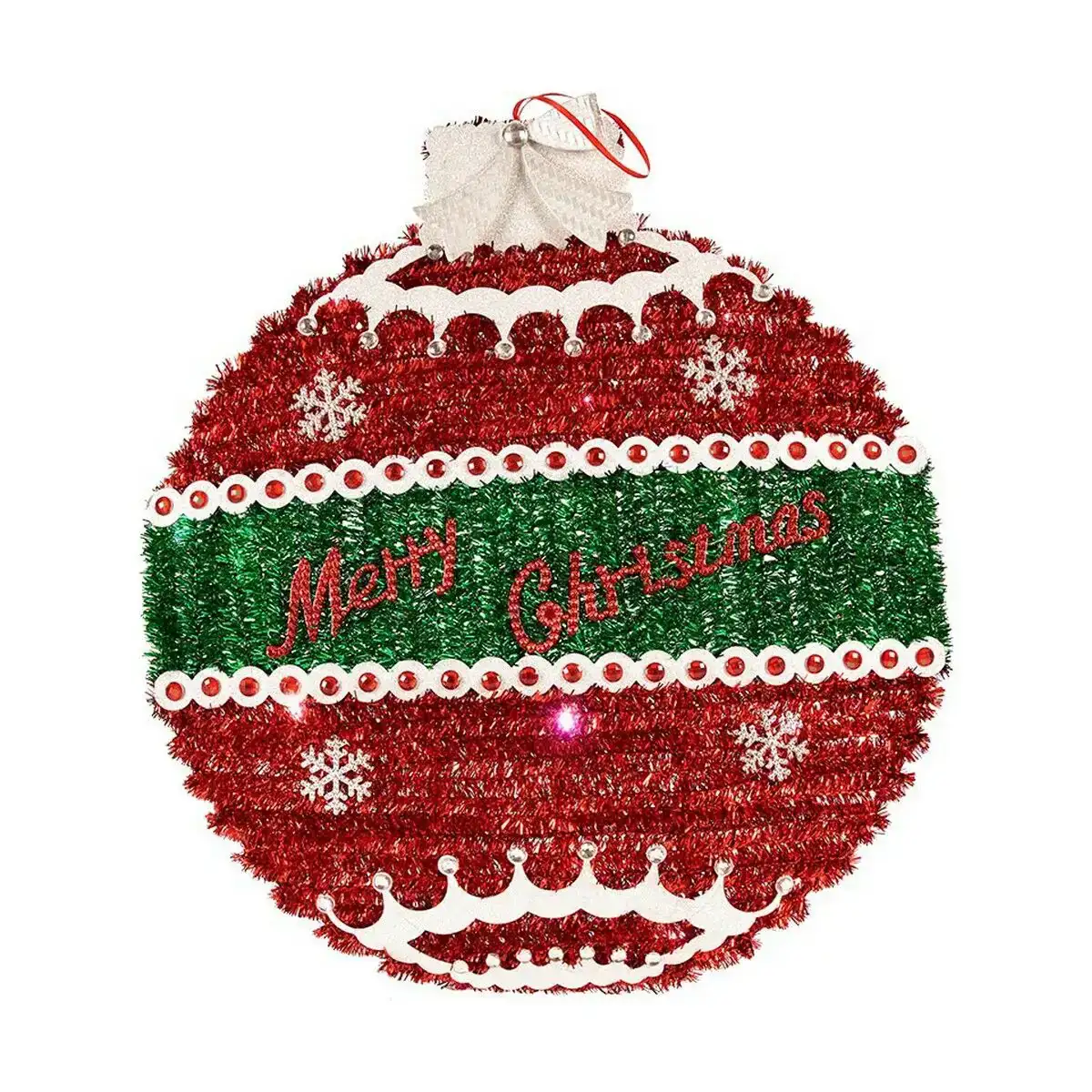 Boule de noel lumiere led 40 x 4 x 40 cm 40 x 5 5 x 40 cm rouge argente blanc plastique polypropylene_6034. Entrez dans l'Univers de DIAYTAR COTE D'IVOIRE - Où le Shopping Devient une Découverte. Explorez nos rayons et dénichez des trésors qui illuminent votre quotidien.