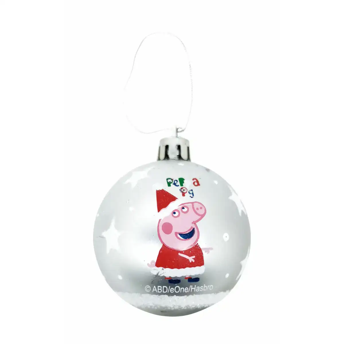 Boule de noel peppa pig cosy corner argente 6 unites plastique o 8 cm _8150. DIAYTAR COTE D'IVOIRE - Où la Mode et le Confort se Rencontrent. Plongez dans notre univers de produits et trouvez des articles qui vous habillent avec style et aisance.