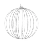 Boule decorative luca argente_7919. DIAYTAR COTE D'IVOIRE - Votre Passage vers le Chic et l'Élégance. Naviguez à travers notre boutique en ligne pour trouver des produits qui ajoutent une touche sophistiquée à votre style.