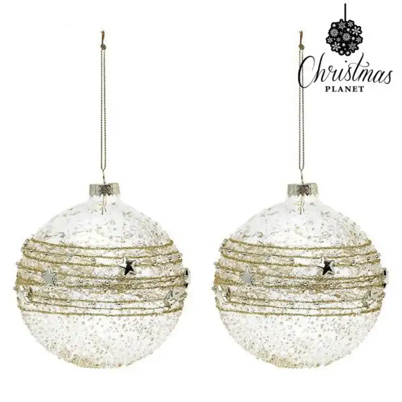 Boules de noel 10 cm 2 uds verre dore_5035. Bienvenue chez DIAYTAR COTE D'IVOIRE - Votre Plateforme Shopping pour Tous. Découvrez un large éventail de produits qui célèbrent la diversité et la beauté du Côte d'Ivoire.
