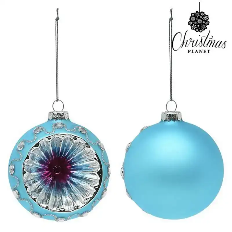 Boules de noel 8 cm 2 uds verre bleu_8378. Bienvenue chez DIAYTAR COTE D'IVOIRE - Où le Shopping Devient un Voyage. Explorez notre plateforme pour dénicher des produits uniques, racontant l'histoire et l'âme du Côte d'Ivoire.