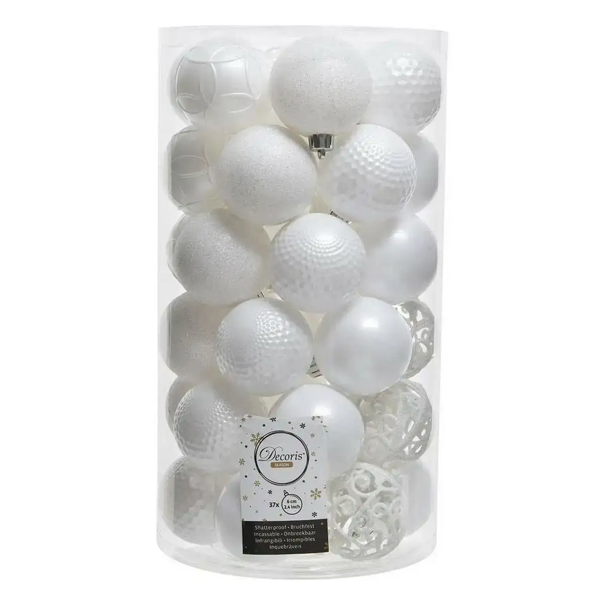 Boules de noel decoris blanc o 6 cm 37 pieces _7995. DIAYTAR COTE D'IVOIRE - L'Art de Vivre le Shopping Éthique. Parcourez notre gamme et choisissez des produits qui reflètent notre engagement envers des pratiques durables.
