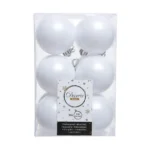 Boules de noel decoris blanc o6 cm _7568. DIAYTAR COTE D'IVOIRE - Là où Choisir est un Acte d'Amour pour le Côte d'Ivoire. Explorez notre gamme et choisissez des produits qui célèbrent la culture et l'artisanat du pays.