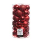 Boules de noel decoris rouge o 6 cm_7447. DIAYTAR COTE D'IVOIRE - Votre Destination pour un Shopping Réfléchi. Découvrez notre gamme variée et choisissez des produits qui correspondent à vos valeurs et à votre style de vie.