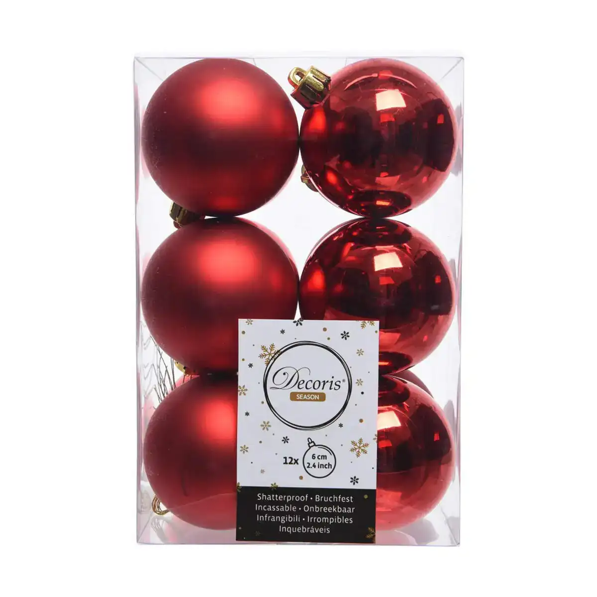 Boules de noel decoris rouge o6 cm _8701. DIAYTAR COTE D'IVOIRE - Où Chaque Sélection est une Victoire. Découvrez notre boutique en ligne et trouvez des articles qui vous rendent la vie plus belle, un choix à la fois.