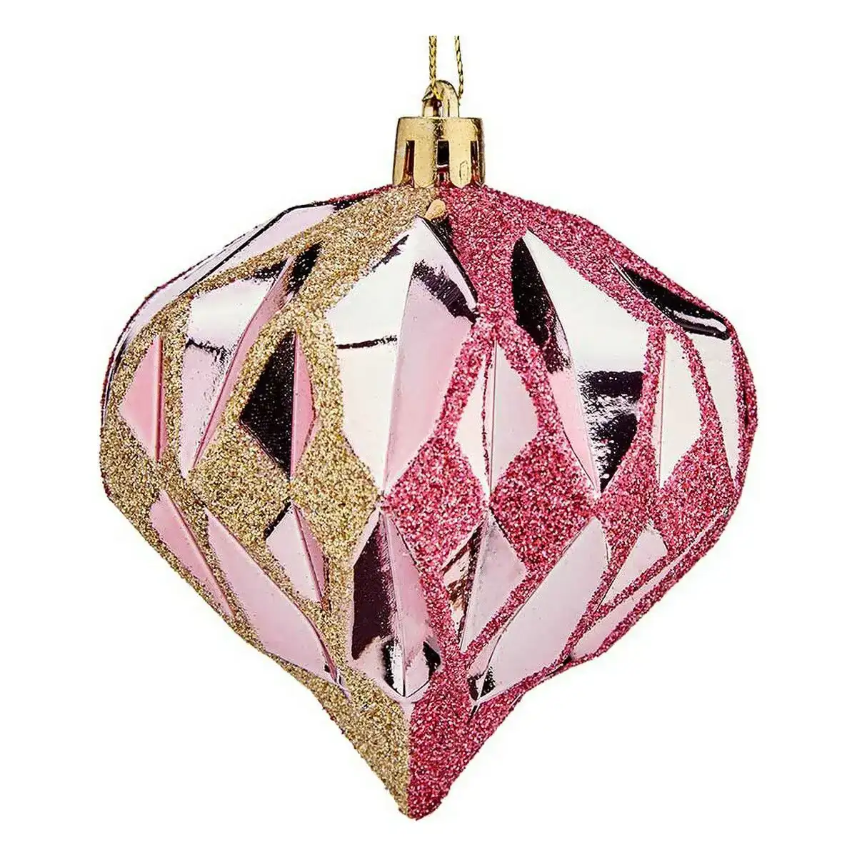 Boules de noel diamant o 8 cm rose dore plastique 8 x 9 x 8 cm_9895. DIAYTAR COTE D'IVOIRE - Où Chaque Sélection Vous Parle. Parcourez nos catégories et découvrez des produits qui reflètent vos passions et vos besoins, pour un shopping personnel et inspirant.