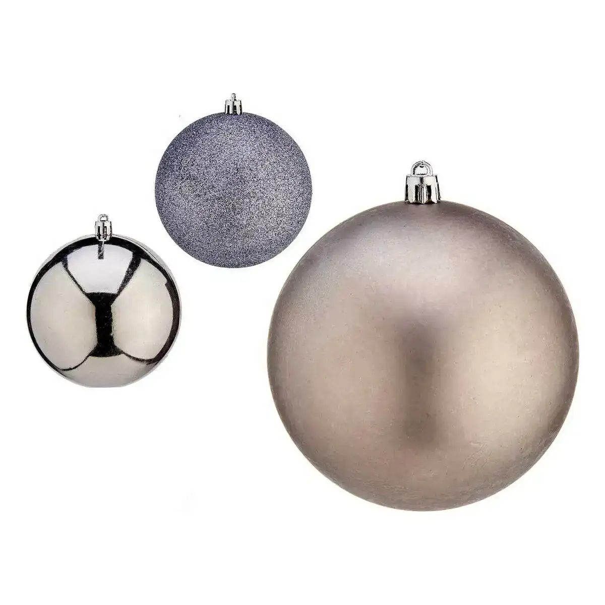 Boules de noel o 10 cm argente plastique 10 x 11 x 10 cm_6623. Bienvenue sur DIAYTAR COTE D'IVOIRE - Où Chaque Détail compte. Plongez dans notre univers et choisissez des produits qui ajoutent de l'éclat et de la joie à votre quotidien.