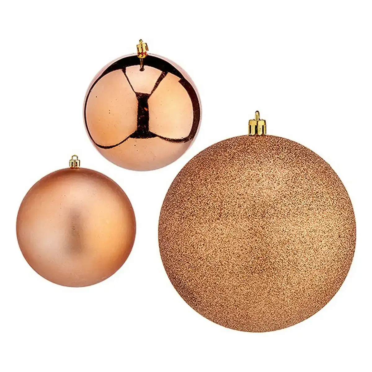 Boules de noel o 10 cm cuivre plastique 10 x 10 x 60 cm_8814. DIAYTAR COTE D'IVOIRE - Où Choisir Devient une Découverte. Explorez notre boutique en ligne et trouvez des articles qui vous surprennent et vous ravissent à chaque clic.