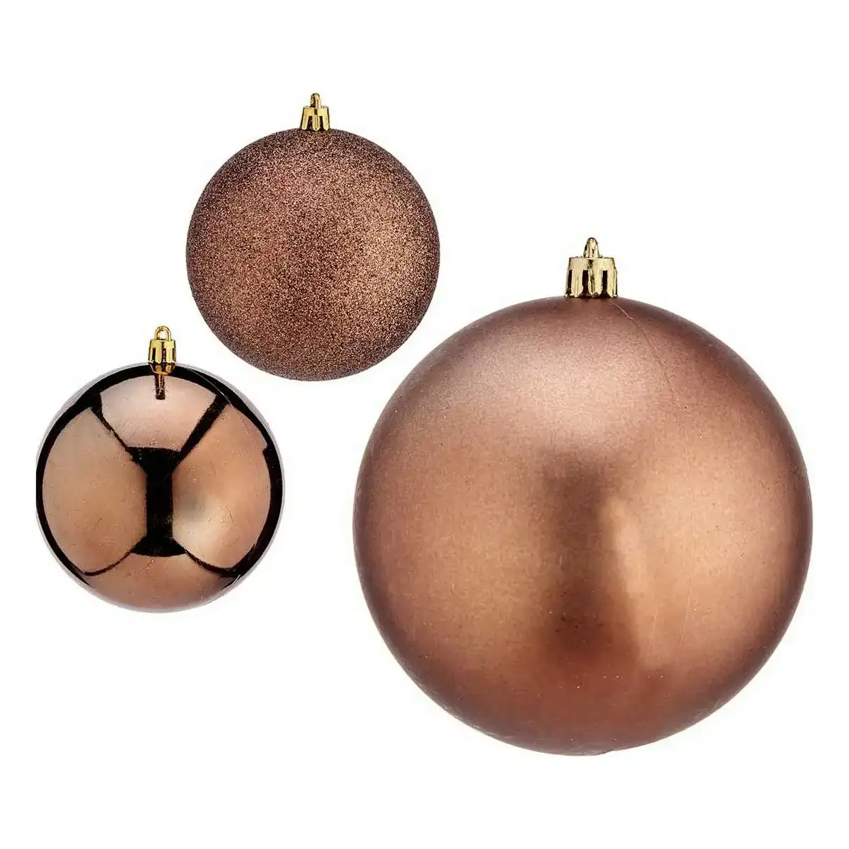 Boules de noel o 10 cm marron plastique 10 x 11 x 10 cm_1549. DIAYTAR COTE D'IVOIRE - Où Chaque Sélection est une Victoire. Découvrez notre boutique en ligne et trouvez des articles qui vous rendent la vie plus belle, un choix à la fois.