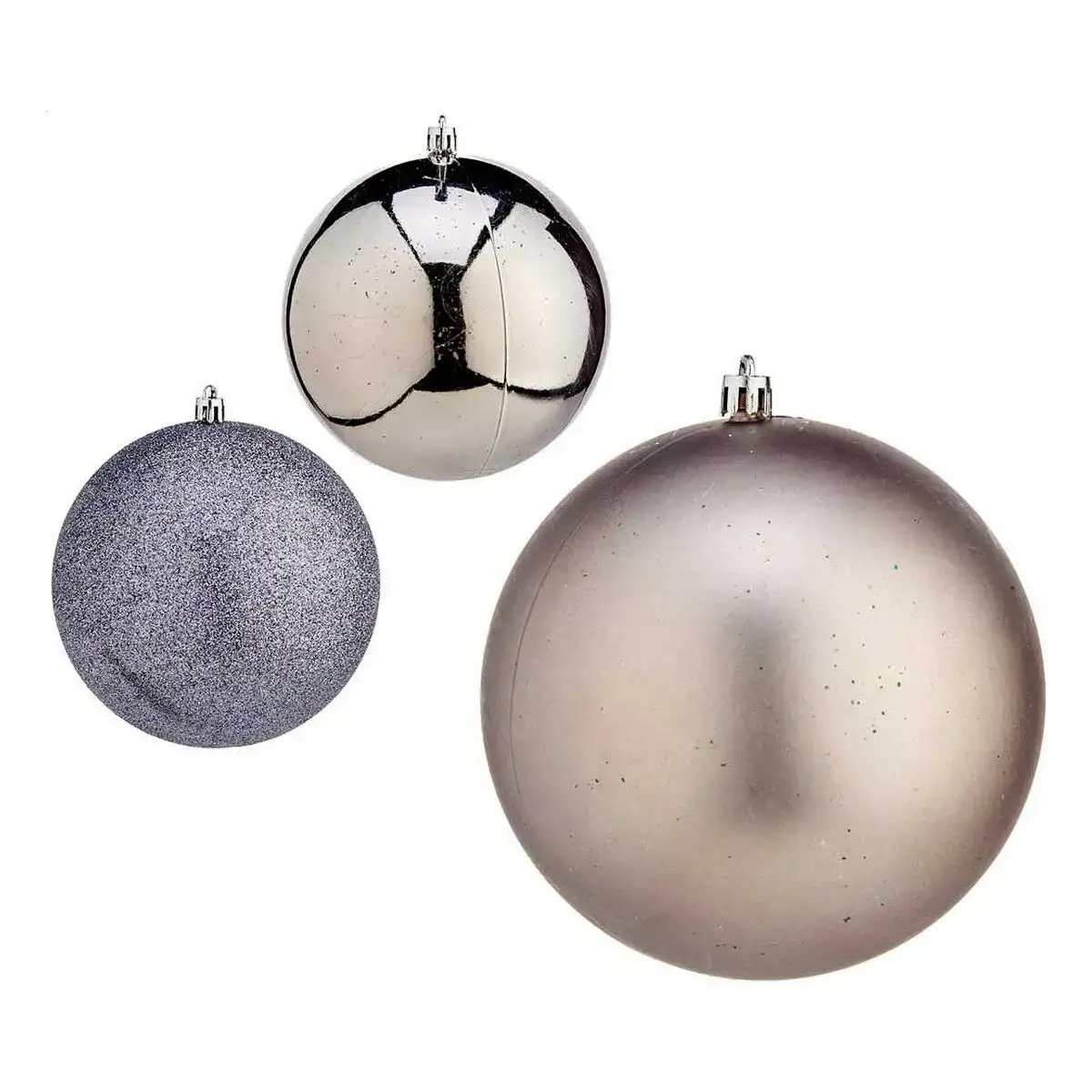 Boules de noel o 12 cm argente plastique_5985. DIAYTAR COTE D'IVOIRE - Où la Mode et le Confort se Rencontrent. Plongez dans notre univers de produits et trouvez des articles qui vous habillent avec style et aisance.