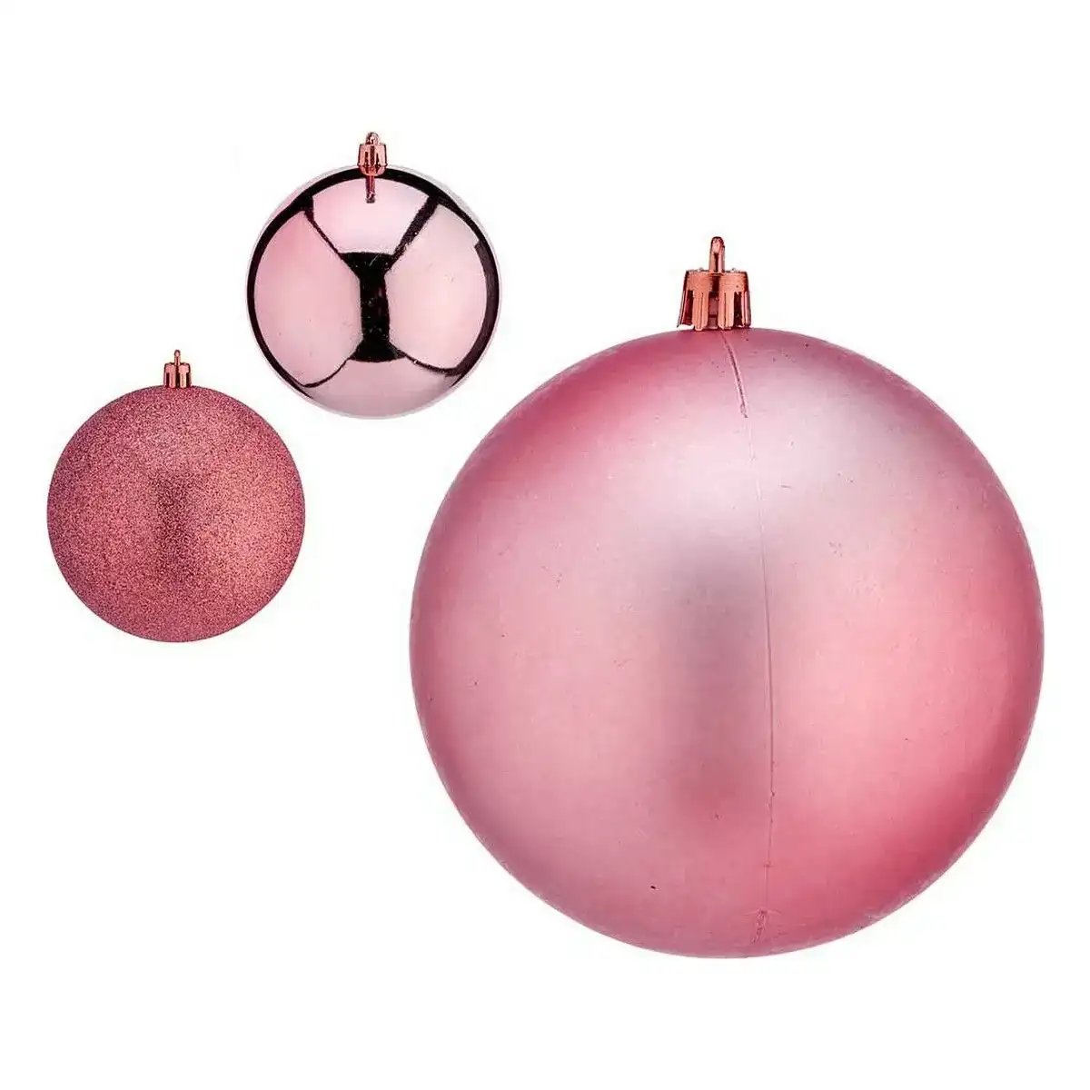 Boules de noel o 12 cm rose plastique 12 x 13 x 12 cm_2955. DIAYTAR COTE D'IVOIRE - L'Art de Vivre le Shopping Authentique. Découvrez notre boutique en ligne et trouvez des produits qui incarnent la passion et le savoir-faire du Côte d'Ivoire.