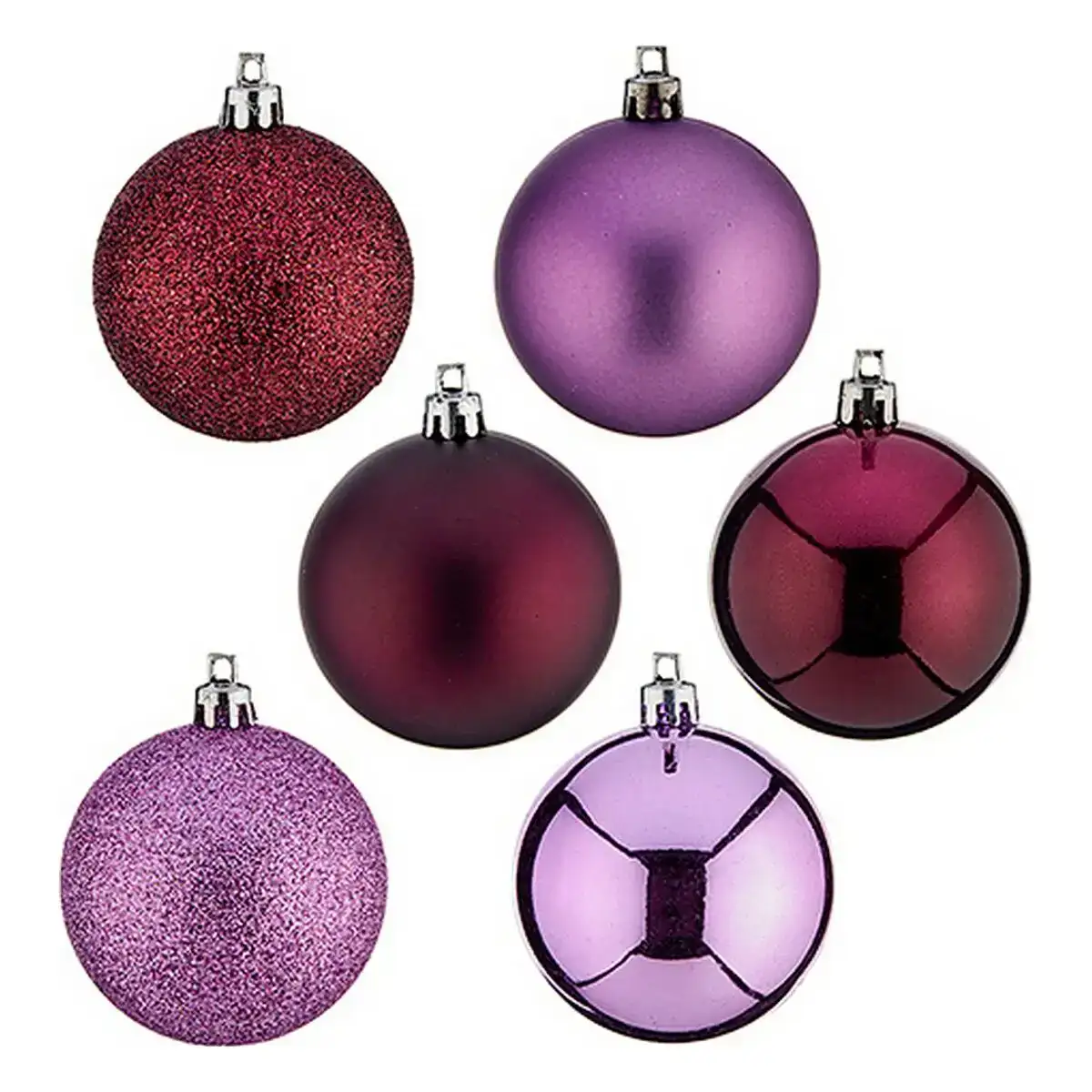 Boules de noel o 6 cm 30 unites violet plastique_8920. Bienvenue chez DIAYTAR COTE D'IVOIRE - Où le Shopping Devient une Aventure. Découvrez notre collection diversifiée et explorez des produits qui reflètent la diversité du Côte d'Ivoire.