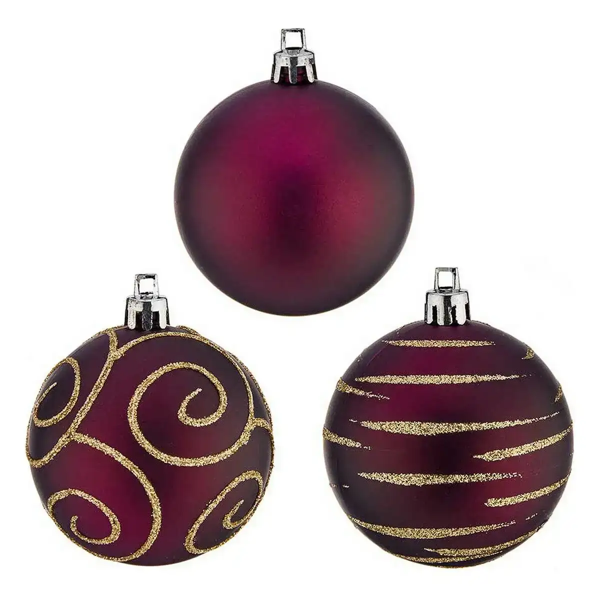 Boules de noel o 6 cm 30 unites violet pvc_1526. DIAYTAR COTE D'IVOIRE - Où Chaque Produit est une Histoire à Raconter. Découvrez notre sélection de produits qui vous permettent de créer votre propre récit à travers vos achats.
