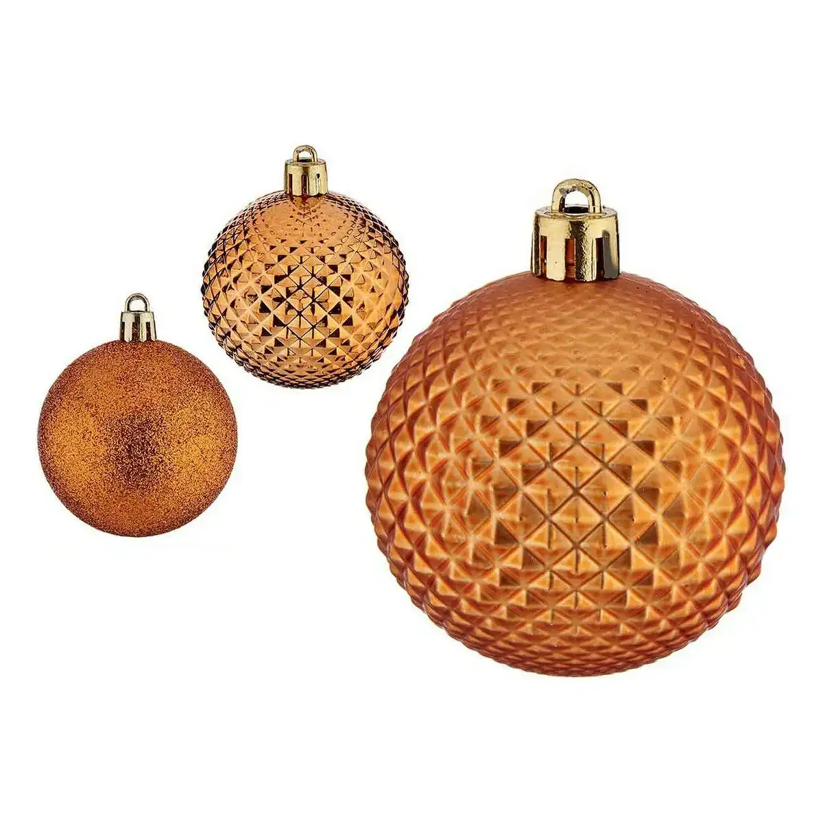 Boules de noel o 6 cm orange pvc_3303. DIAYTAR COTE D'IVOIRE - Là où Choisir est un Acte d'Amour pour le Côte d'Ivoire. Explorez notre gamme et choisissez des produits qui célèbrent la culture et l'artisanat du pays.