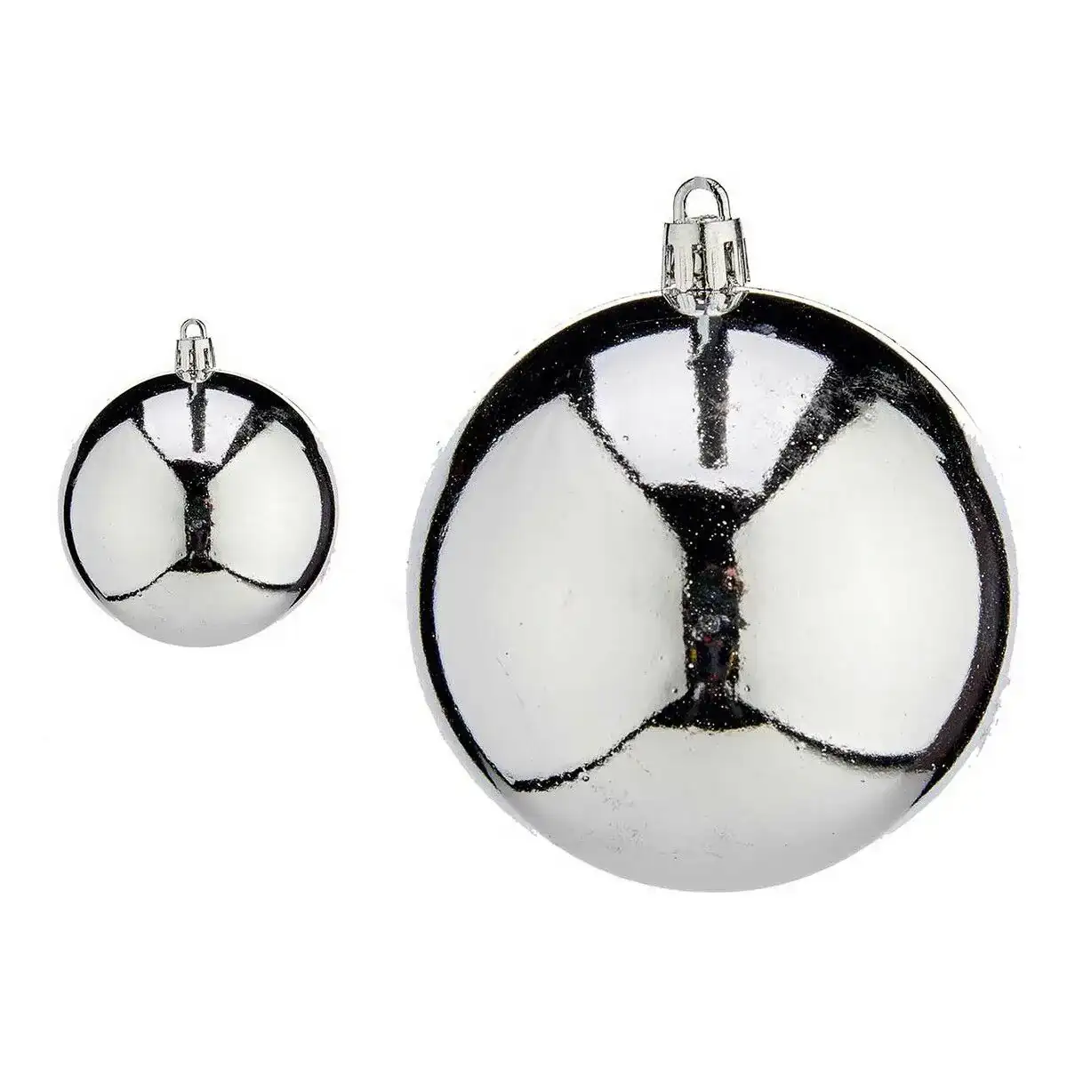 Boules de noel o 8 cm 16 unites argente plastique 8 x 9 x 8 cm_5221. DIAYTAR COTE D'IVOIRE - Là où le Chic Rencontre la Tradition. Naviguez à travers notre catalogue et choisissez des produits qui équilibrent l'élégance intemporelle et l'innovation moderne.