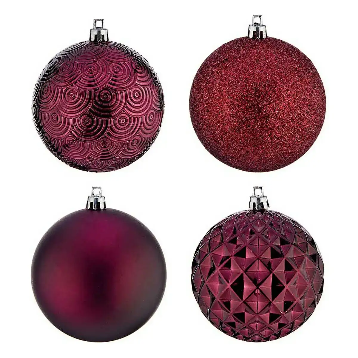 Boules de noel o 8 cm 25 unites violet pvc_3630. Entrez dans l'Univers de DIAYTAR COTE D'IVOIRE - Où la Tradition S'unit à la Modernité. Explorez notre sélection pour trouver des produits qui allient héritage et innovation.