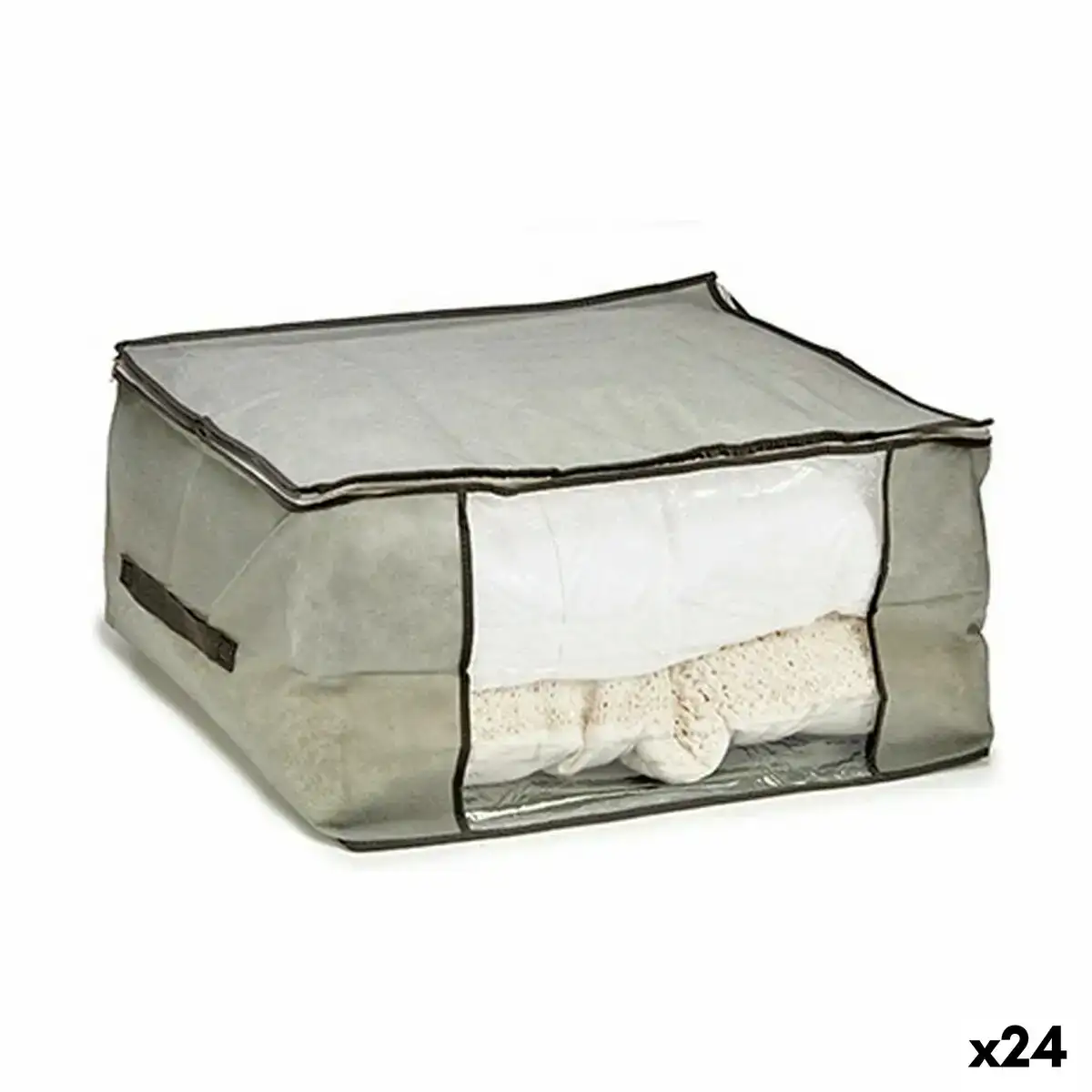 Bourse de rangement gris 60 x 45 x 30 cm 24 unites _6223. DIAYTAR COTE D'IVOIRE - L'Art de Vivre le Shopping Authentique. Découvrez notre boutique en ligne et trouvez des produits qui incarnent la passion et le savoir-faire du Côte d'Ivoire.