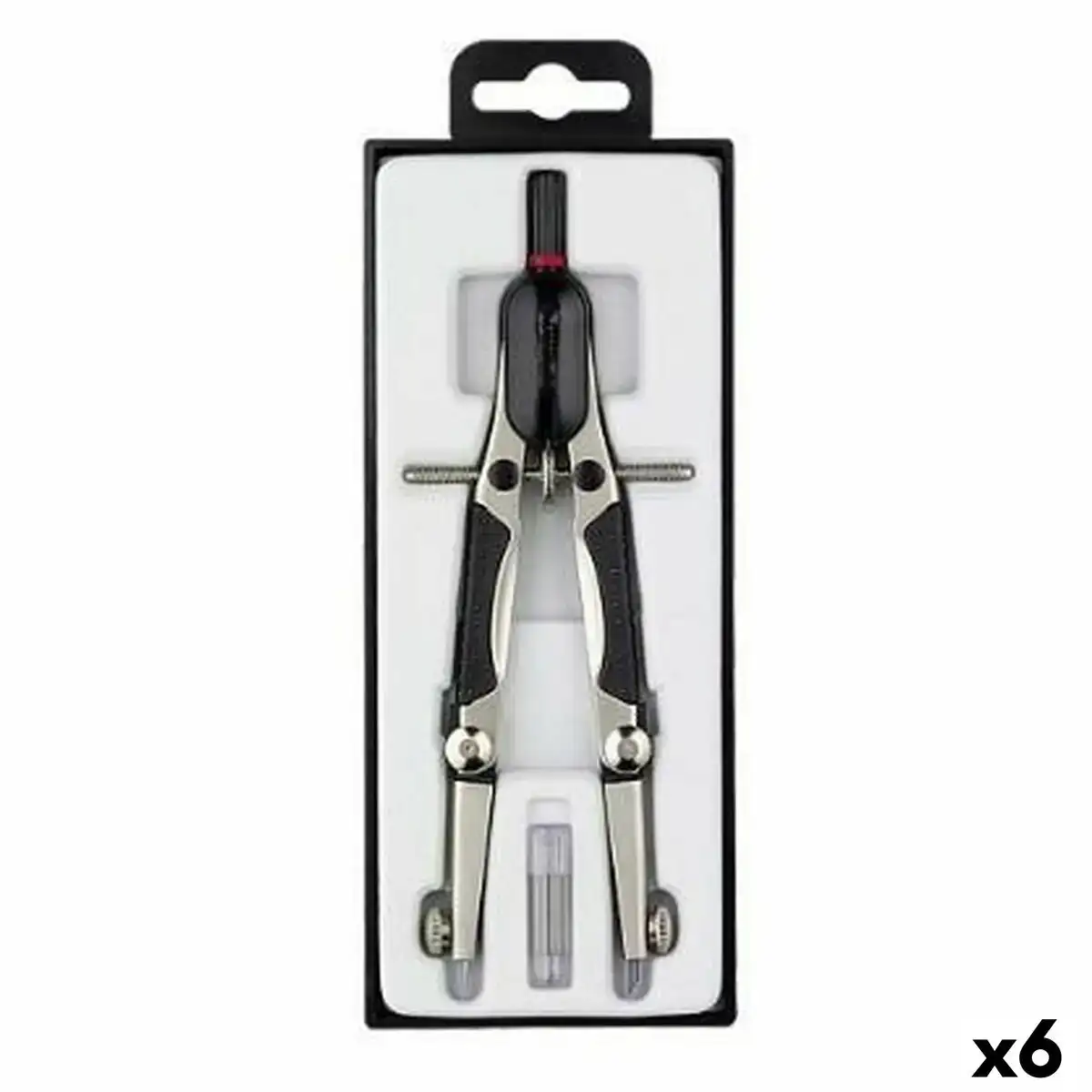 Boussole rotring noir acier inoxydable 6 unites _2588. DIAYTAR COTE D'IVOIRE - Votre Passage vers le Raffinement. Plongez dans notre univers de produits exquis et choisissez des articles qui ajoutent une touche de sophistication à votre vie.