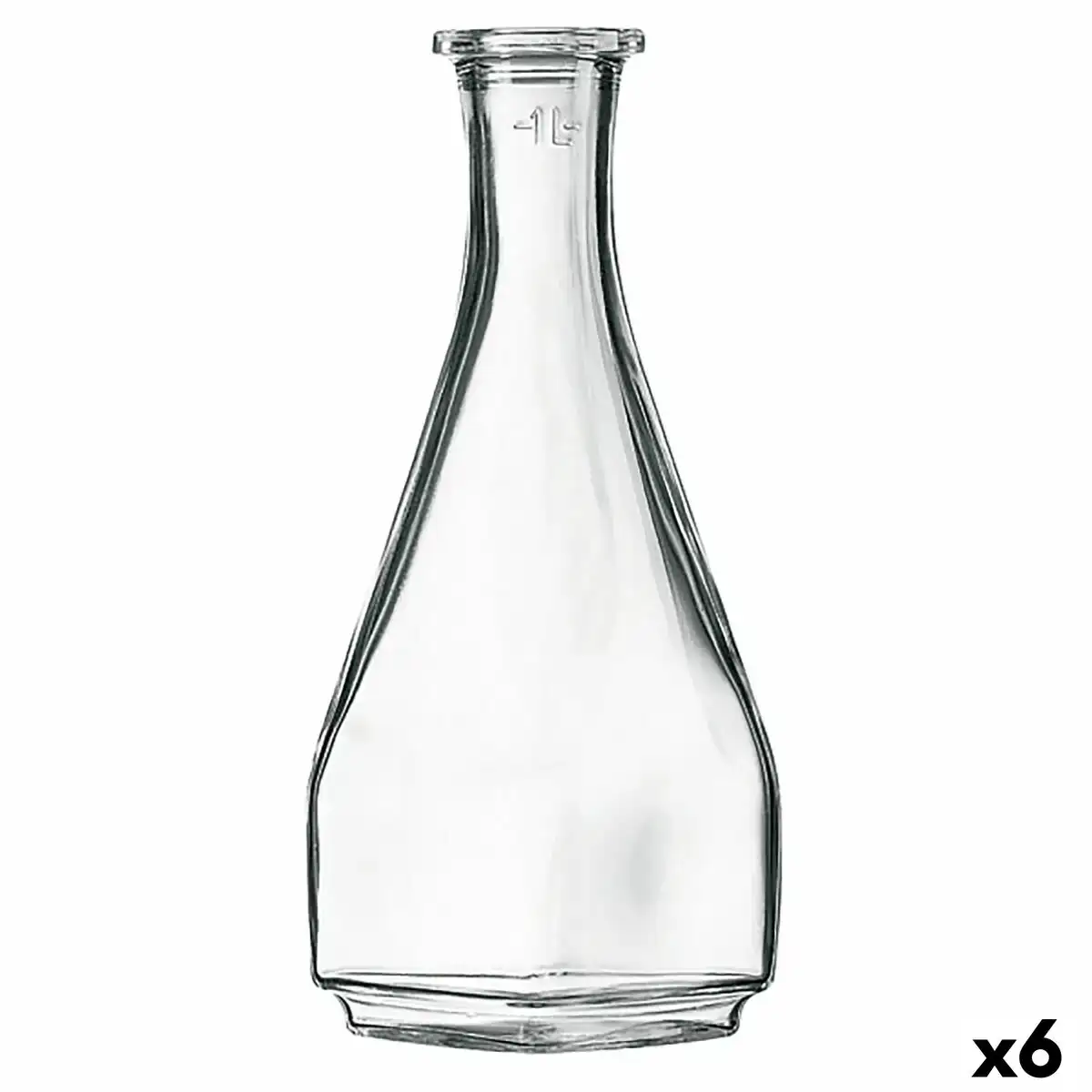 Bouteille arcoroc carre transparent verre 1 l 6 unites _2191. Bienvenue sur DIAYTAR COTE D'IVOIRE - Où l'Élégance Rencontrer la Tradition. Explorez notre gamme variée et trouvez des articles qui marient le chic moderne au charme ancestral.