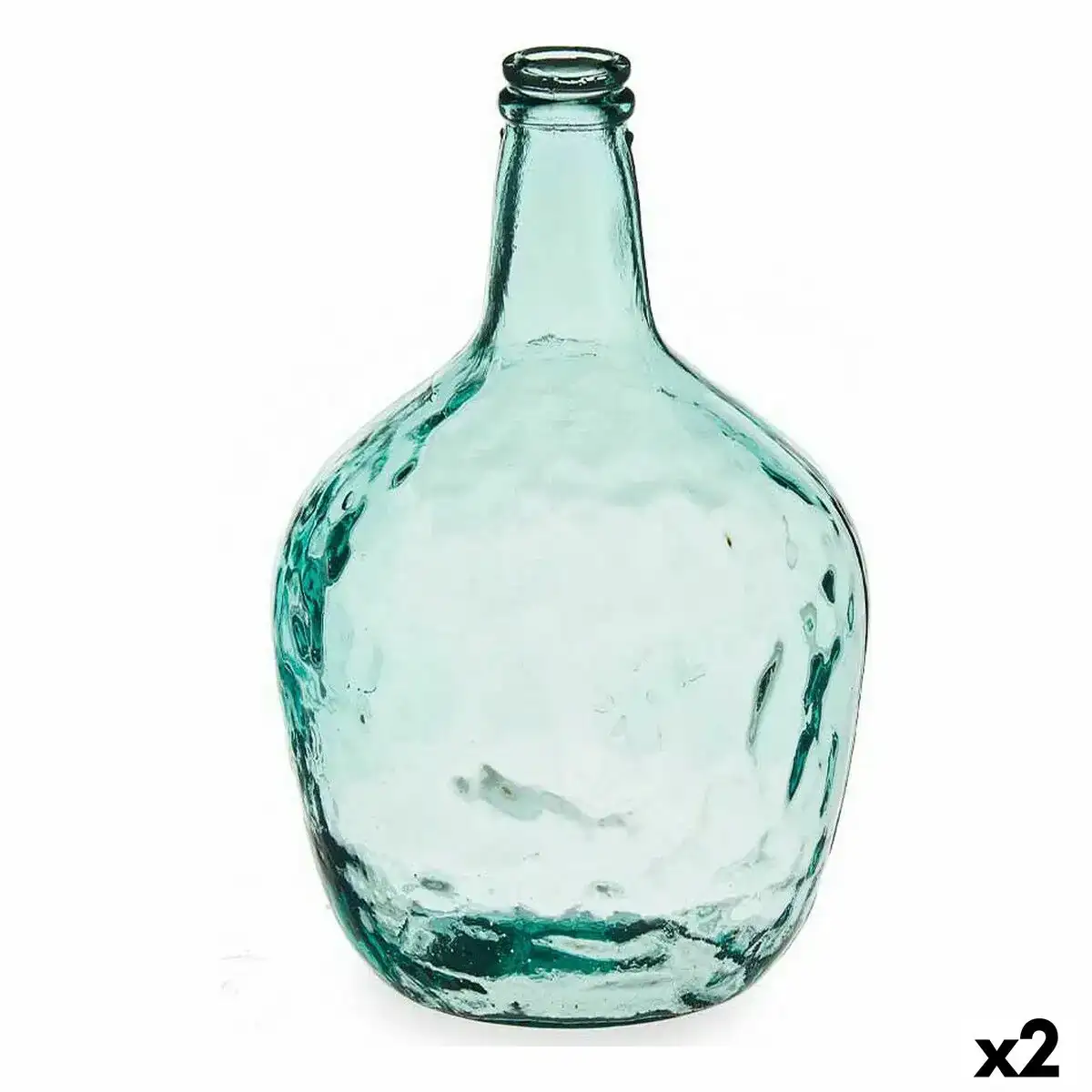 Bouteille carafe decoration transparent 22 x 37 5 x 22 cm 2 unites _8329. DIAYTAR COTE D'IVOIRE - Votre Escale Shopping incontournable. Explorez notre boutique en ligne et dénichez des trésors qui reflètent la richesse culturelle et la modernité du Côte d'Ivoire.