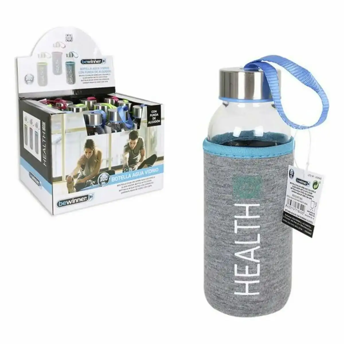 Bouteille d eau bewinner health verre etui coton 300 ml _1599. DIAYTAR COTE D'IVOIRE - L'Art de Choisir, l'Art de Vivre. Parcourez notre boutique en ligne et choisissez parmi des produits de qualité qui ajoutent de l'élégance à votre quotidien.