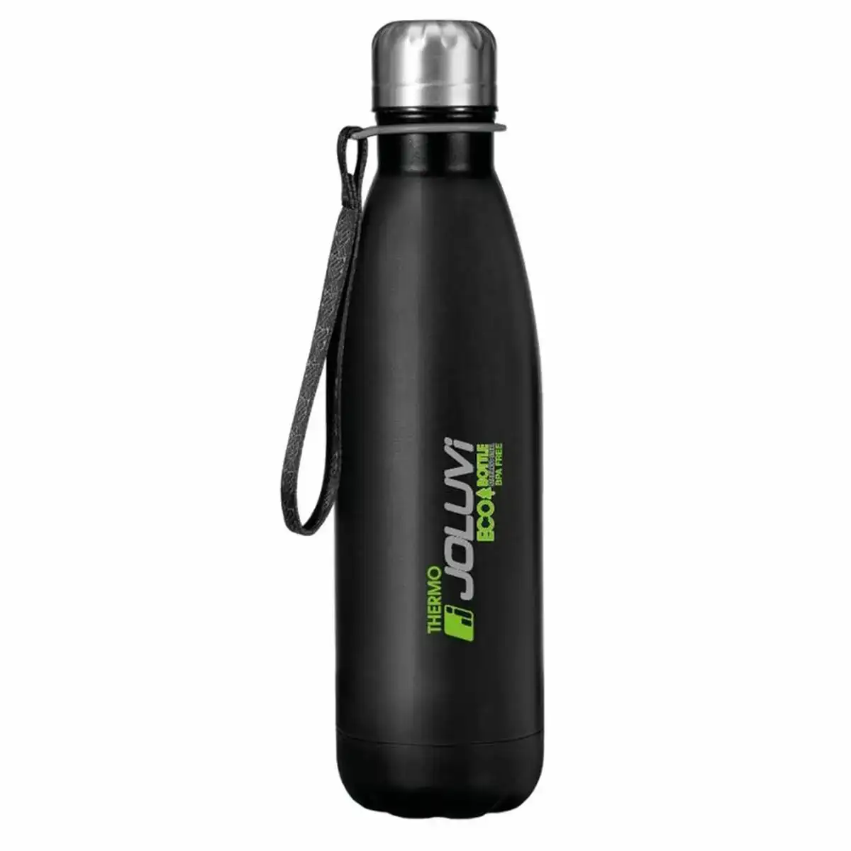 Bouteille d eau joluvi ecotherm 500 ml noir_5727. DIAYTAR COTE D'IVOIRE - L'Art de Vivre le Shopping Authentique. Découvrez notre boutique en ligne et trouvez des produits qui célèbrent la culture et l'héritage du Côte d'Ivoire.