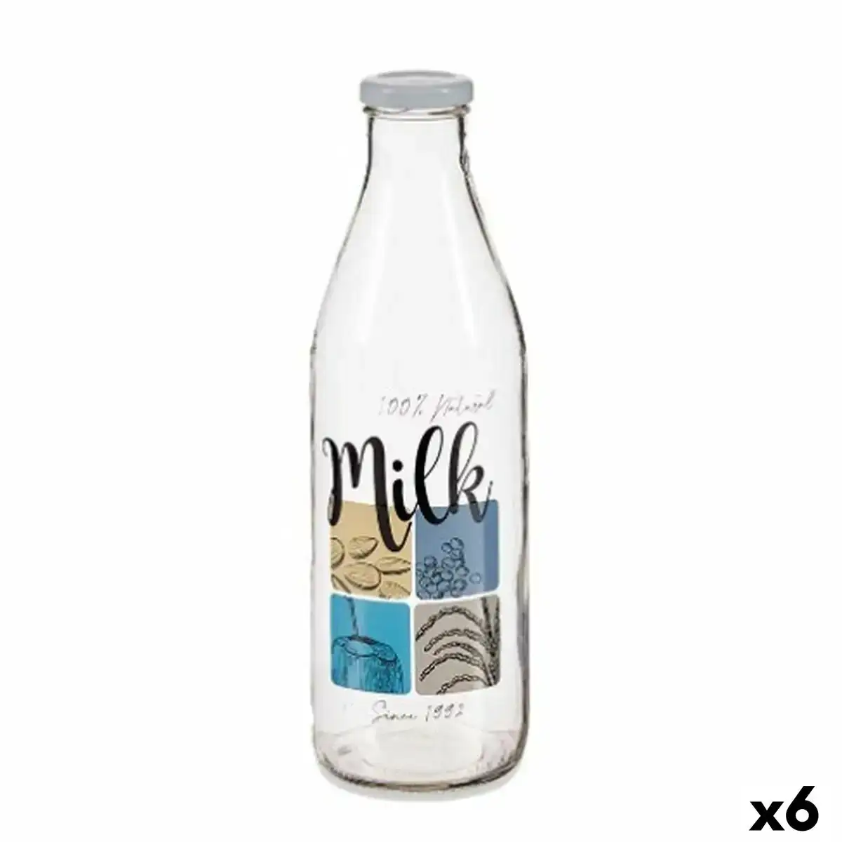 Bouteille en verre lait transparent metal verre 1 l 6 unites _8605. Découvrez DIAYTAR COTE D'IVOIRE - Là où le Choix Rencontre la Qualité. Parcourez notre gamme diversifiée et choisissez parmi des produits conçus pour exceller dans tous les aspects de votre vie.