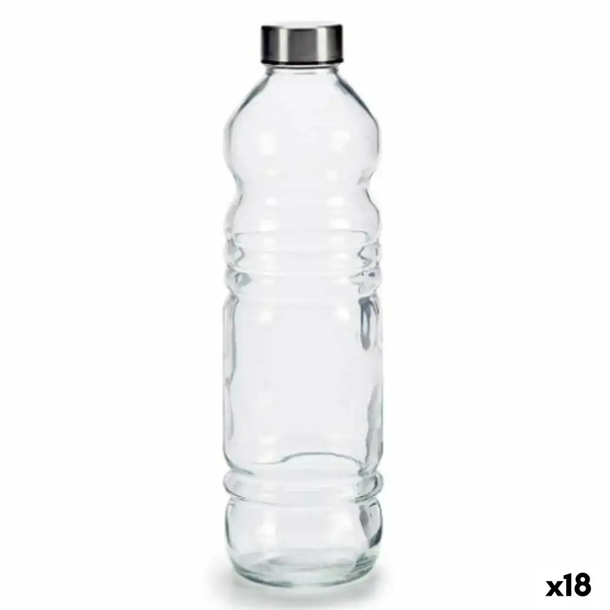 Bouteille en verre transparent argente verre 1 1 l 8 x 31 x 8 cm 18 unites _8914. DIAYTAR COTE D'IVOIRE - Là où Chaque Achat a du Sens. Explorez notre gamme et choisissez des produits qui racontent une histoire, du traditionnel au contemporain.