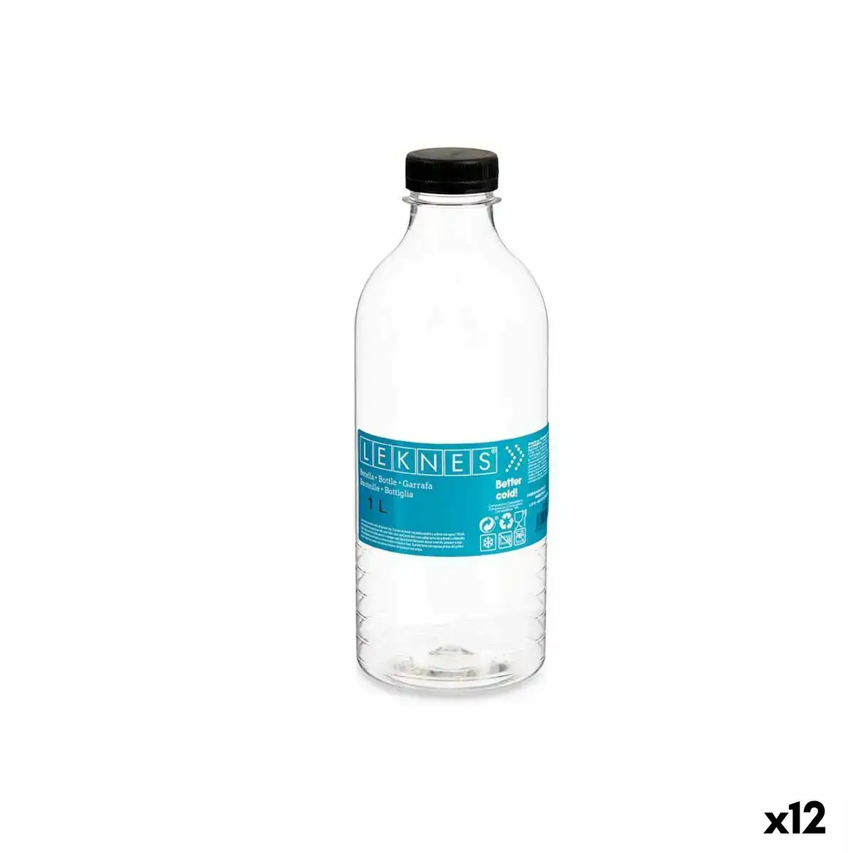 Bouteille noir transparent plastique 1 l 8 3 x 23 x 8 3 cm 12 unites _2975. DIAYTAR COTE D'IVOIRE - Où Choisir Devient un Plaisir. Découvrez notre boutique en ligne et choisissez parmi une variété de produits qui satisferont tous vos besoins.