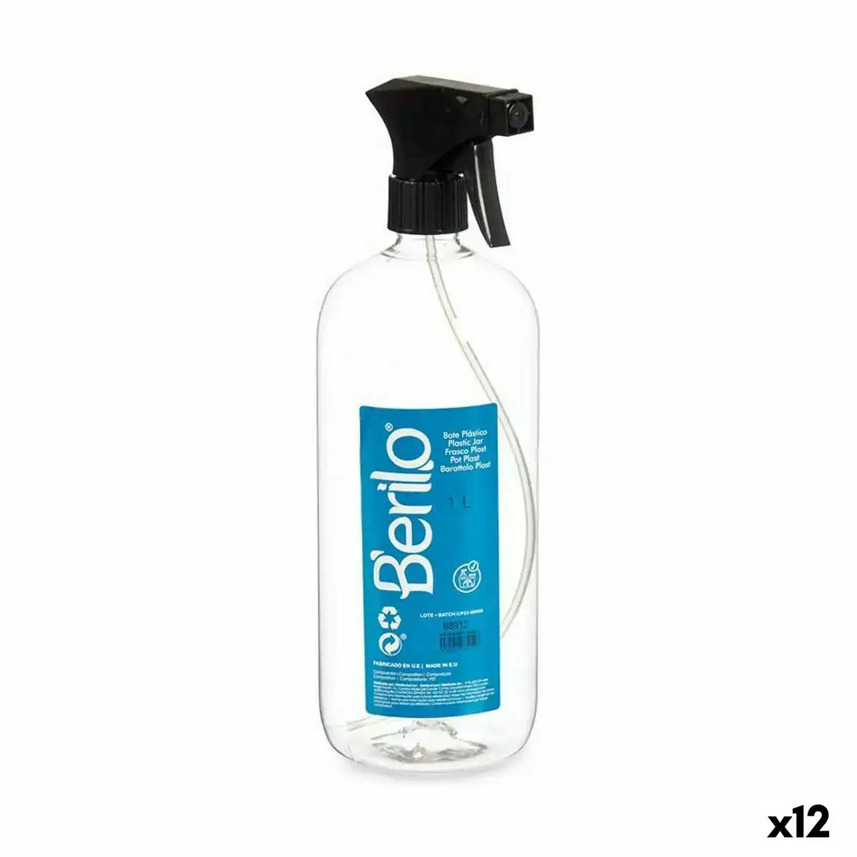 Bouteille pulverisatrice noir transparent plastique 1 l 12 unites _4611. DIAYTAR COTE D'IVOIRE - Où Choisir est un Acte d'Amour pour le Côte d'Ivoire. Explorez notre boutique en ligne et choisissez des articles qui célèbrent la culture et l'artisanat du pays.