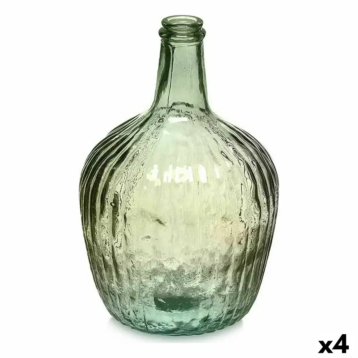 Bouteille rayures decoration 17 x 29 x 17 cm vert 4 unites _6988. DIAYTAR COTE D'IVOIRE - Où Choisir est un Plaisir. Explorez notre boutique en ligne et choisissez parmi des produits de qualité qui satisferont vos besoins et vos goûts.