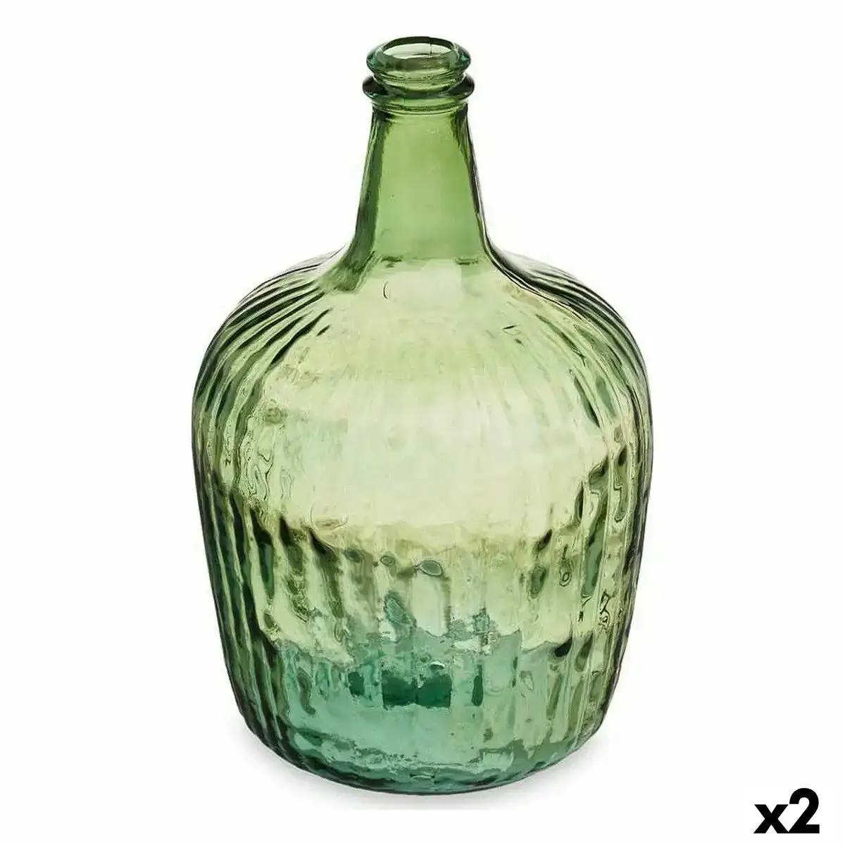 Bouteille rayures decoration 19 5 x 35 5 x 19 5 cm vert 2 unites _9157. Bienvenue chez DIAYTAR COTE D'IVOIRE - Où Chaque Achat Fait une Différence. Découvrez notre gamme de produits qui reflètent l'engagement envers la qualité et le respect de l'environnement.