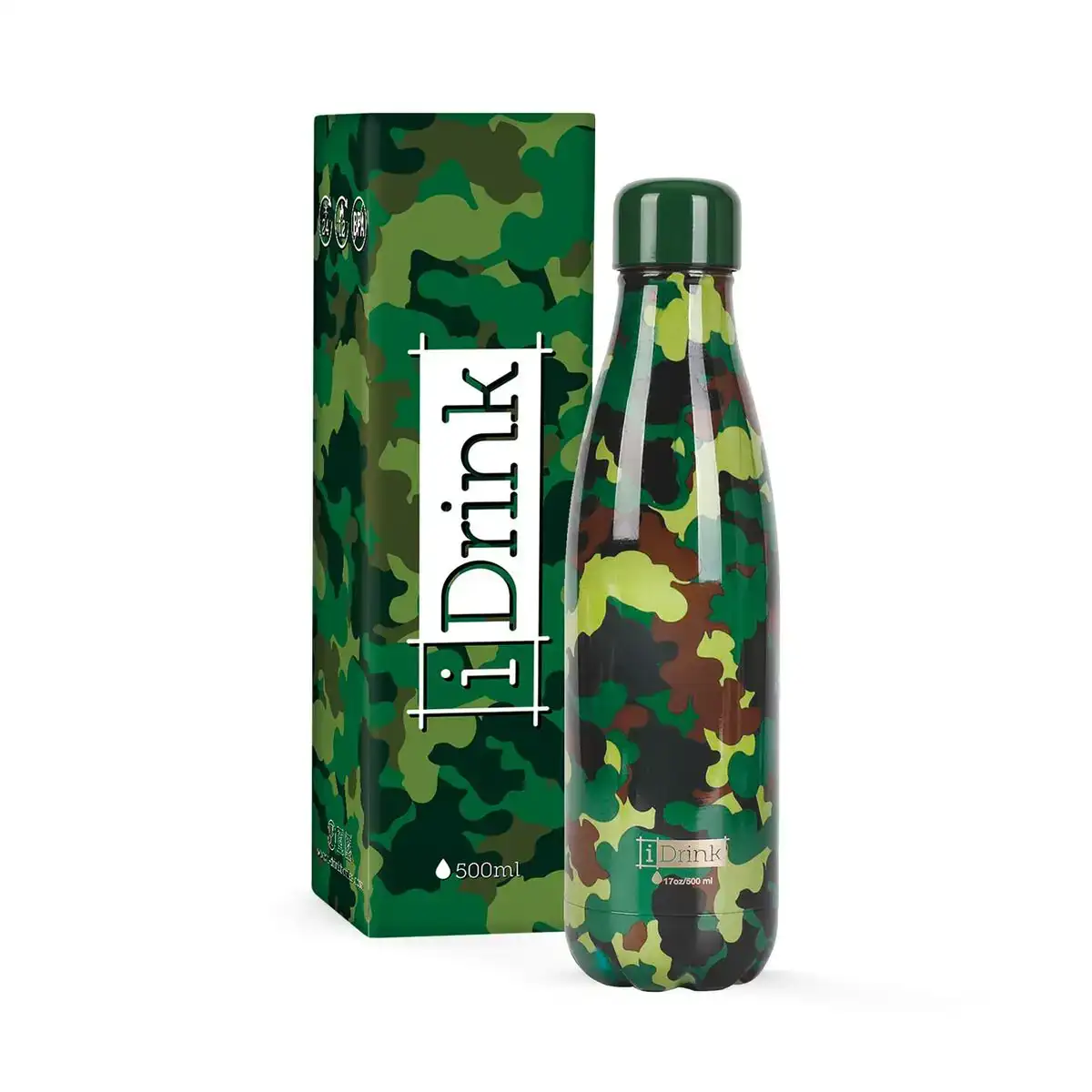 Bouteille thermique itotal vert camouflage acier inoxydable 500 ml _2646. DIAYTAR COTE D'IVOIRE - Votre Paradis Shopping au Cœur du Côte d'Ivoire. Explorez notre boutique en ligne et découvrez des produits conçus pour enchanter chaque aspect de votre vie.