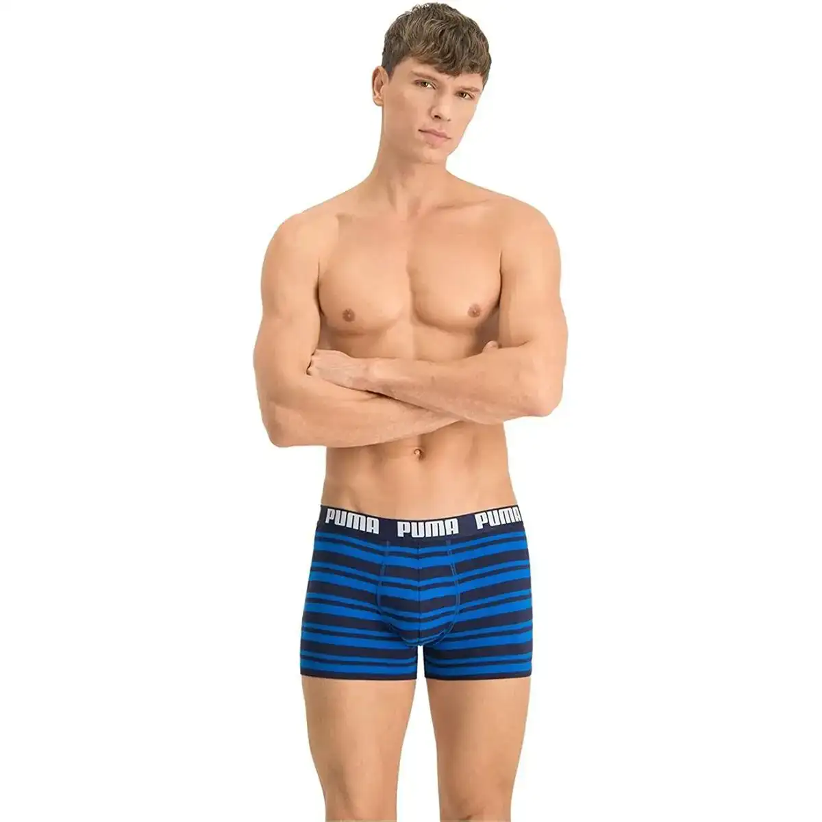 Boxer pour homme puma heritage stripe bleu reconditionne b _1452. DIAYTAR COTE D'IVOIRE - L'Art de Magasiner sans Limites. Naviguez à travers notre collection diversifiée pour trouver des produits qui élargiront vos horizons shopping.