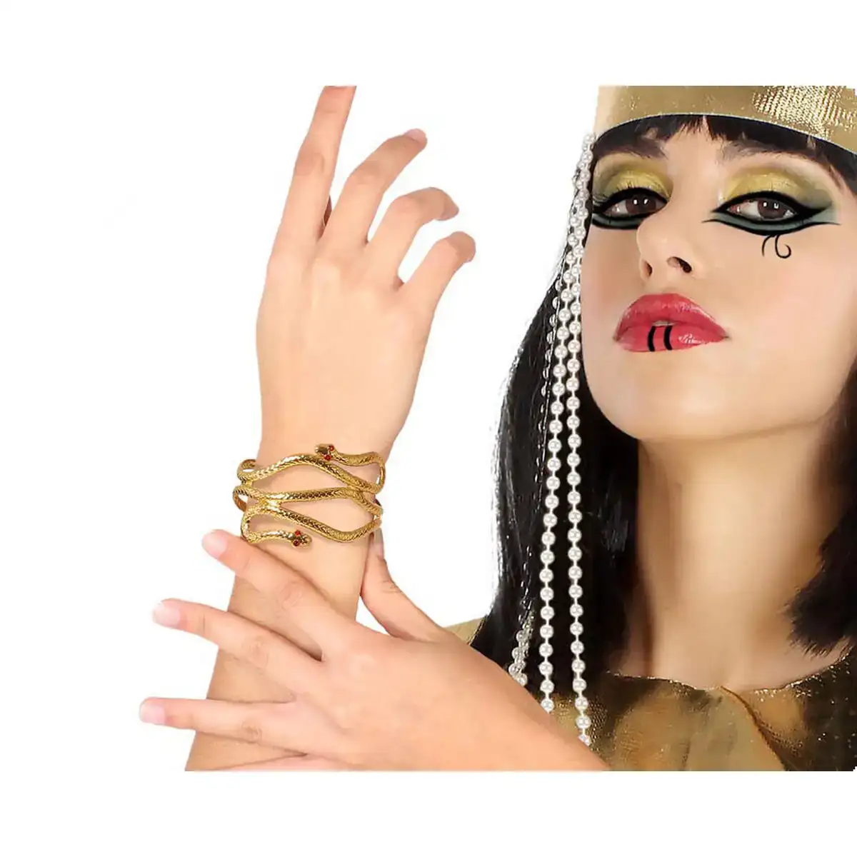 Bracelet accessoires de costumes dore serpent_9771. DIAYTAR COTE D'IVOIRE - Là où Chaque Produit Évoque une Émotion. Parcourez notre catalogue et choisissez des articles qui vous touchent et qui enrichissent votre expérience.