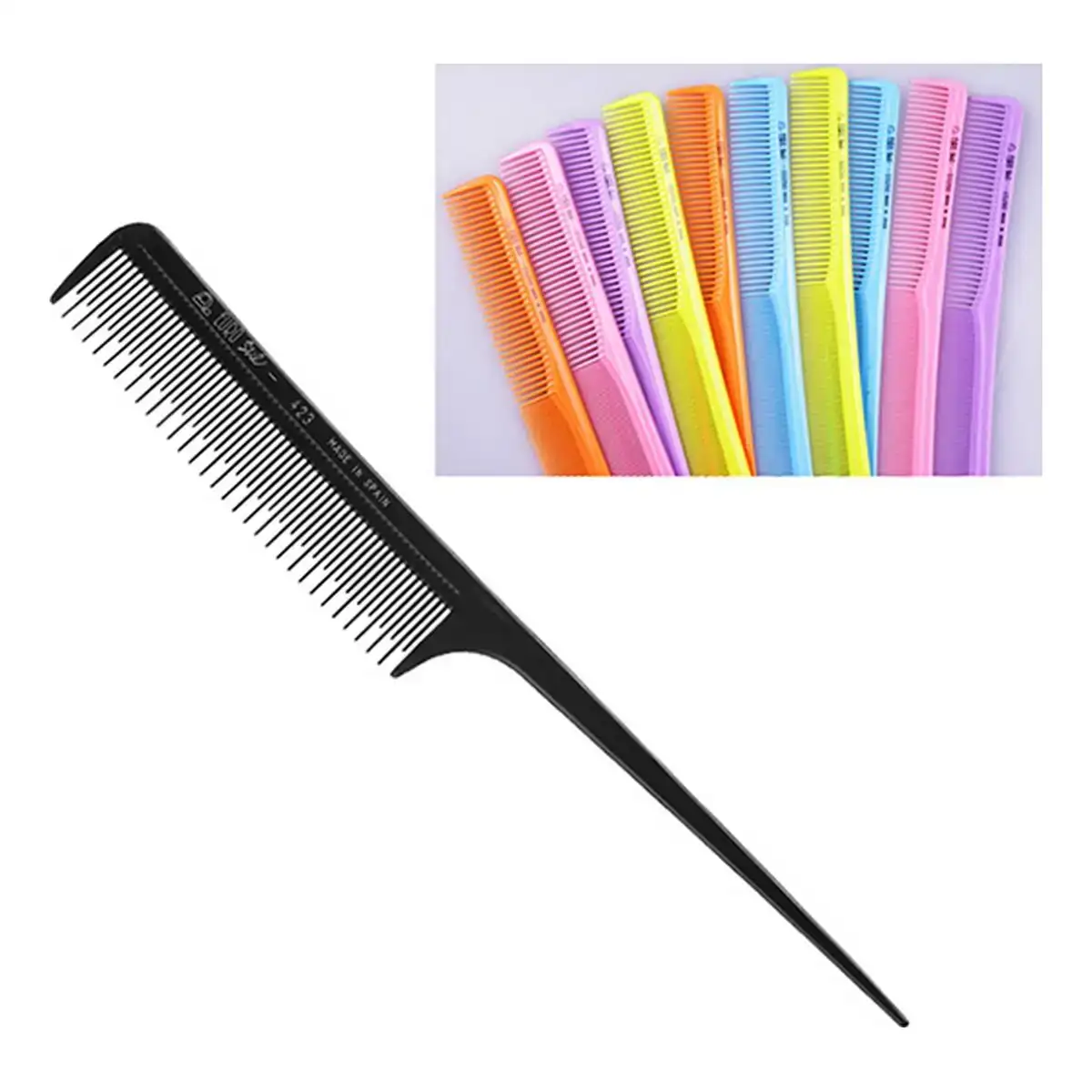 Brosse a cheveux eurostil pointe plastique_5432. DIAYTAR COTE D'IVOIRE - L'Art de Vivre le Shopping Authentique. Découvrez notre boutique en ligne et trouvez des produits qui incarnent la passion et le savoir-faire du Côte d'Ivoire.