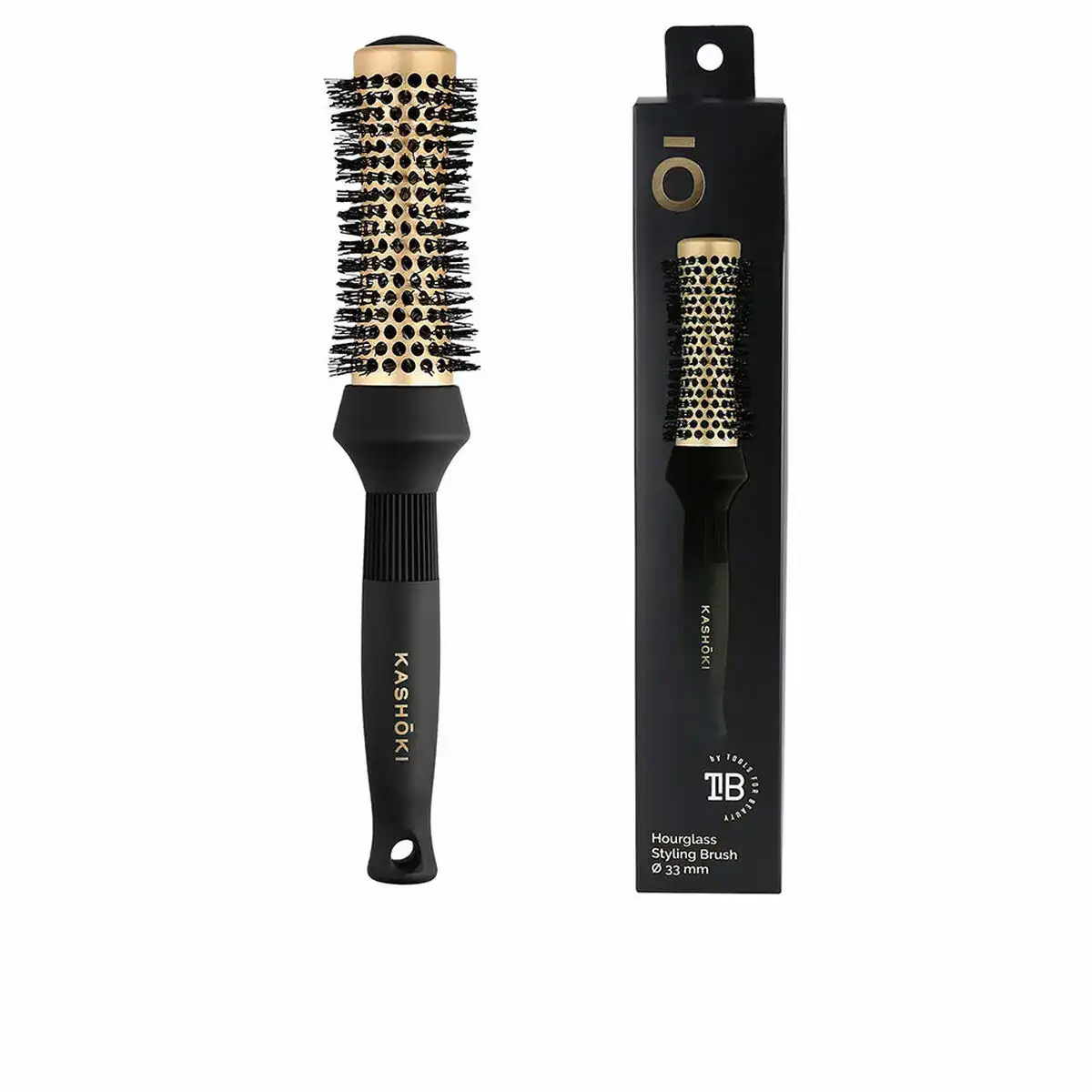 Brosse a coiffer kashoki hourglass ceramique o 33 mm_8737. DIAYTAR COTE D'IVOIRE - Où Chaque Sélection Vous Parle. Parcourez nos catégories et découvrez des produits qui reflètent vos passions et vos besoins, pour un shopping personnel et inspirant.