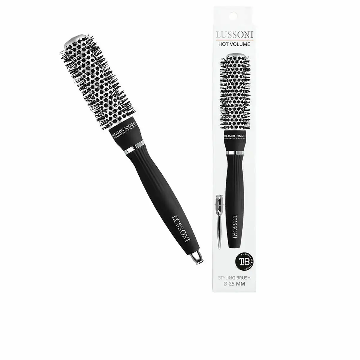 Brosse a coiffer lussoni hot volume o 25 mm ceramique_7509. DIAYTAR COTE D'IVOIRE - Là où Choisir est une Célébration de l'Artisanat. Explorez notre gamme variée et choisissez des produits qui incarnent la tradition et le talent des artisans du Côte d'Ivoire.