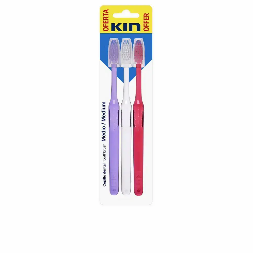 Brosse a dents kin moyen 3 uds _5613. Entrez dans l'Univers de DIAYTAR COTE D'IVOIRE - Où l'Innovation Rencontre la Tradition. Explorez notre sélection de produits modernes et traditionnels qui incarnent l'esprit dynamique du Côte d'Ivoire.